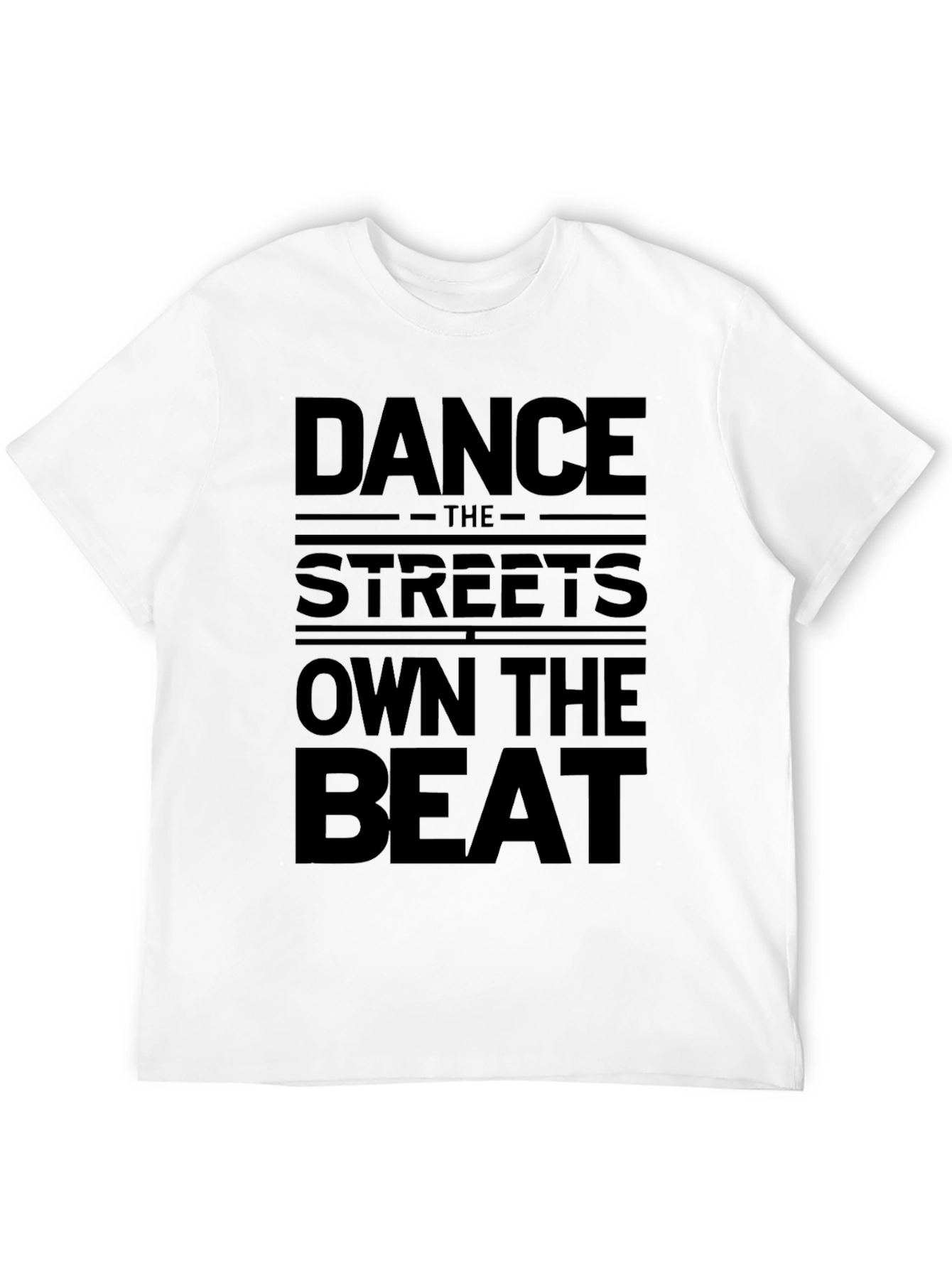 Dance The Streets Mens Black Graphic Tee