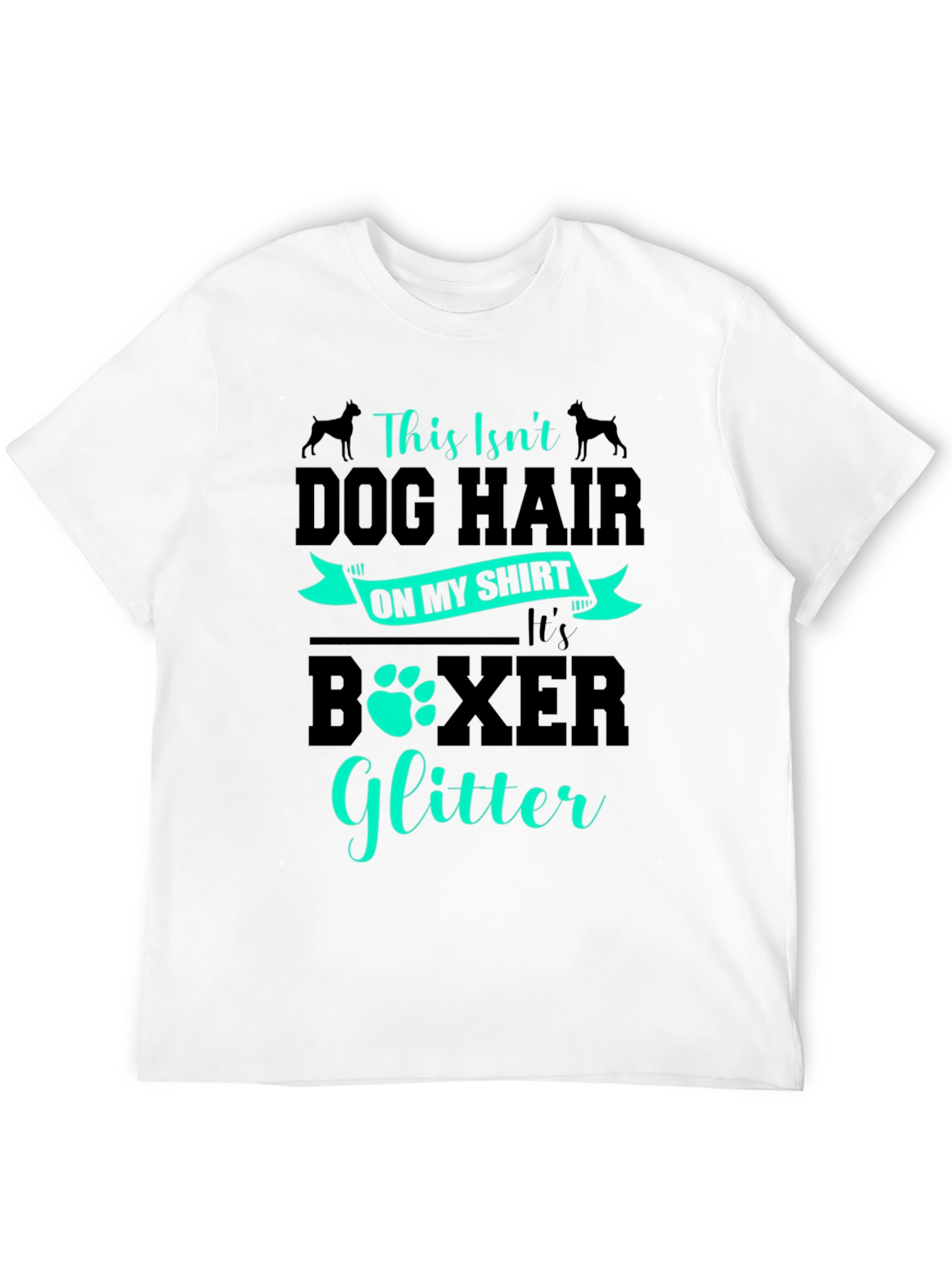 Dog Lover T-Shirt - Boxer Glitter Design
