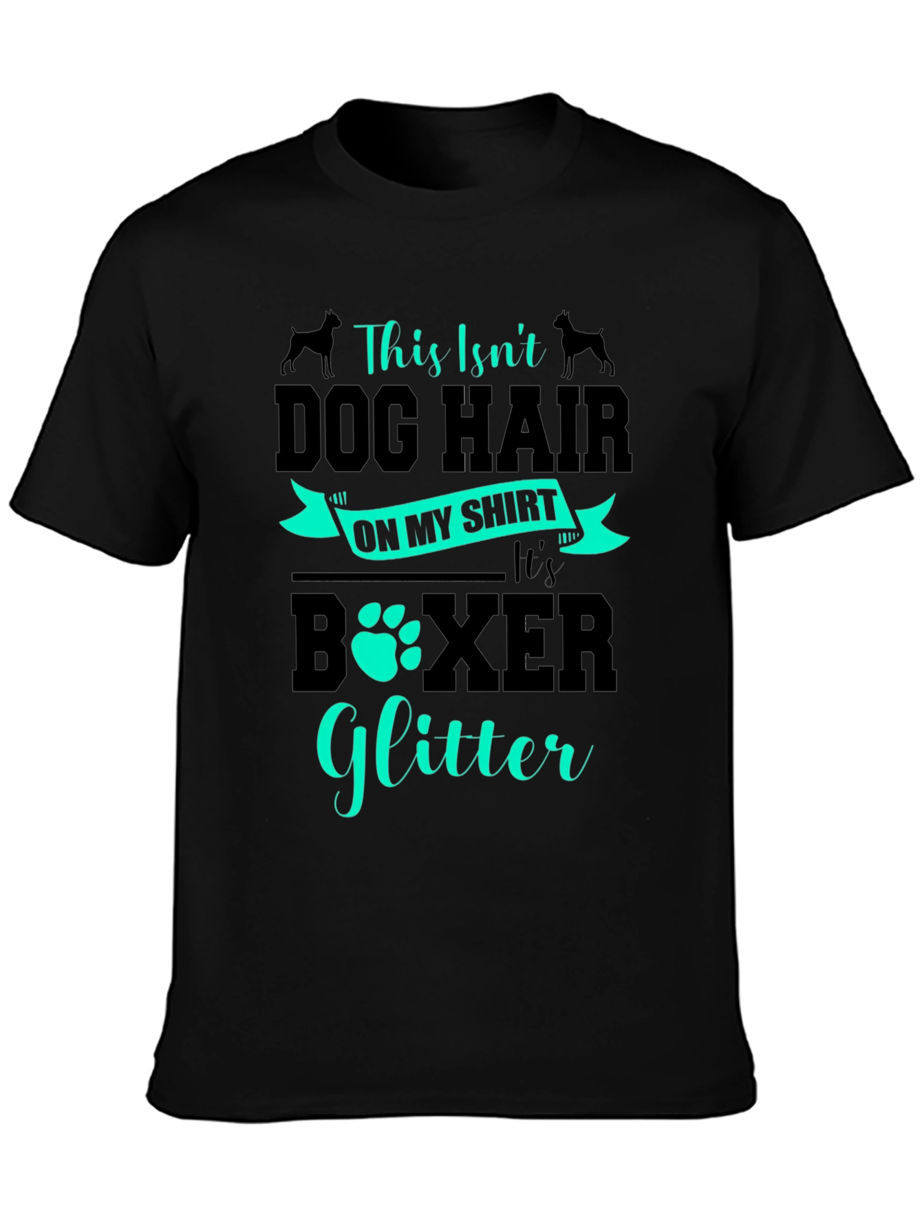 Dog Lover T-Shirt - Boxer Glitter Design