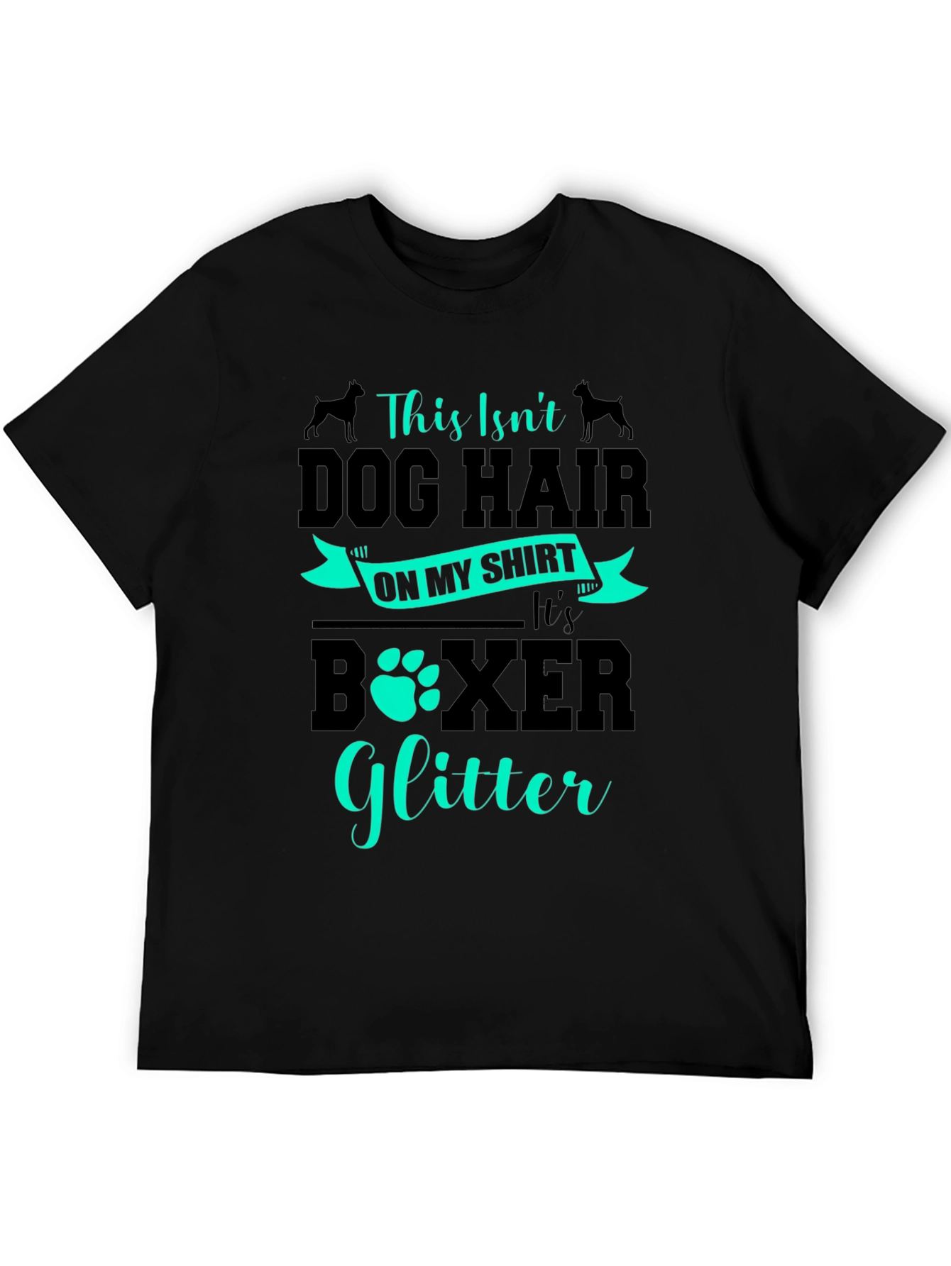 Dog Lover T-Shirt - Boxer Glitter Design