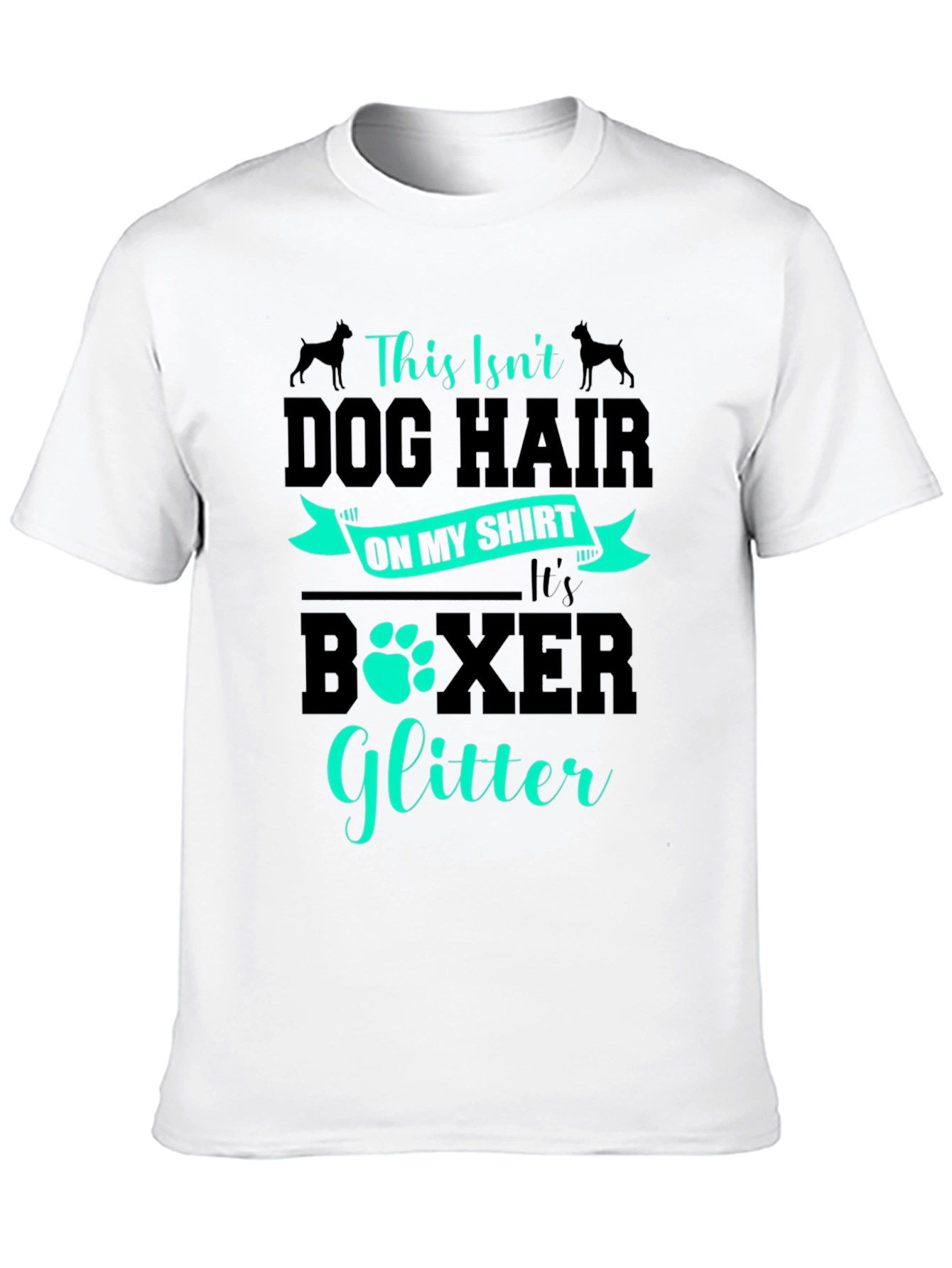 Dog Lover T-Shirt - Boxer Glitter Design