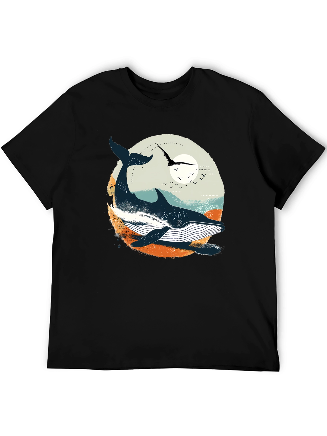 Whale Graphic T-Shirt - Coastal Design