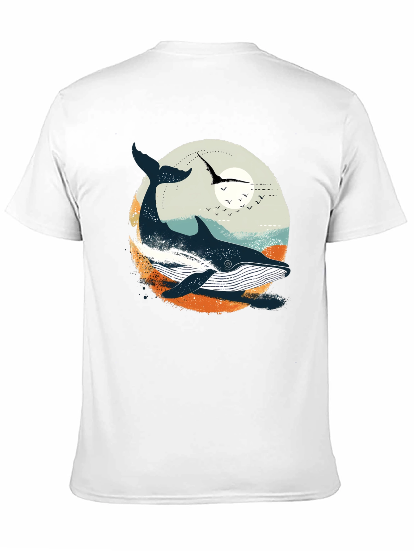 Whale Graphic T-Shirt - Coastal Design