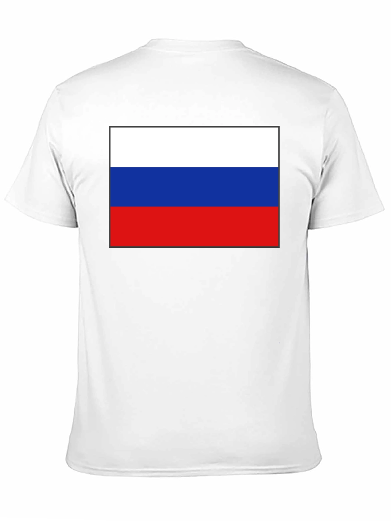 Russian Flag Black T-Shirt