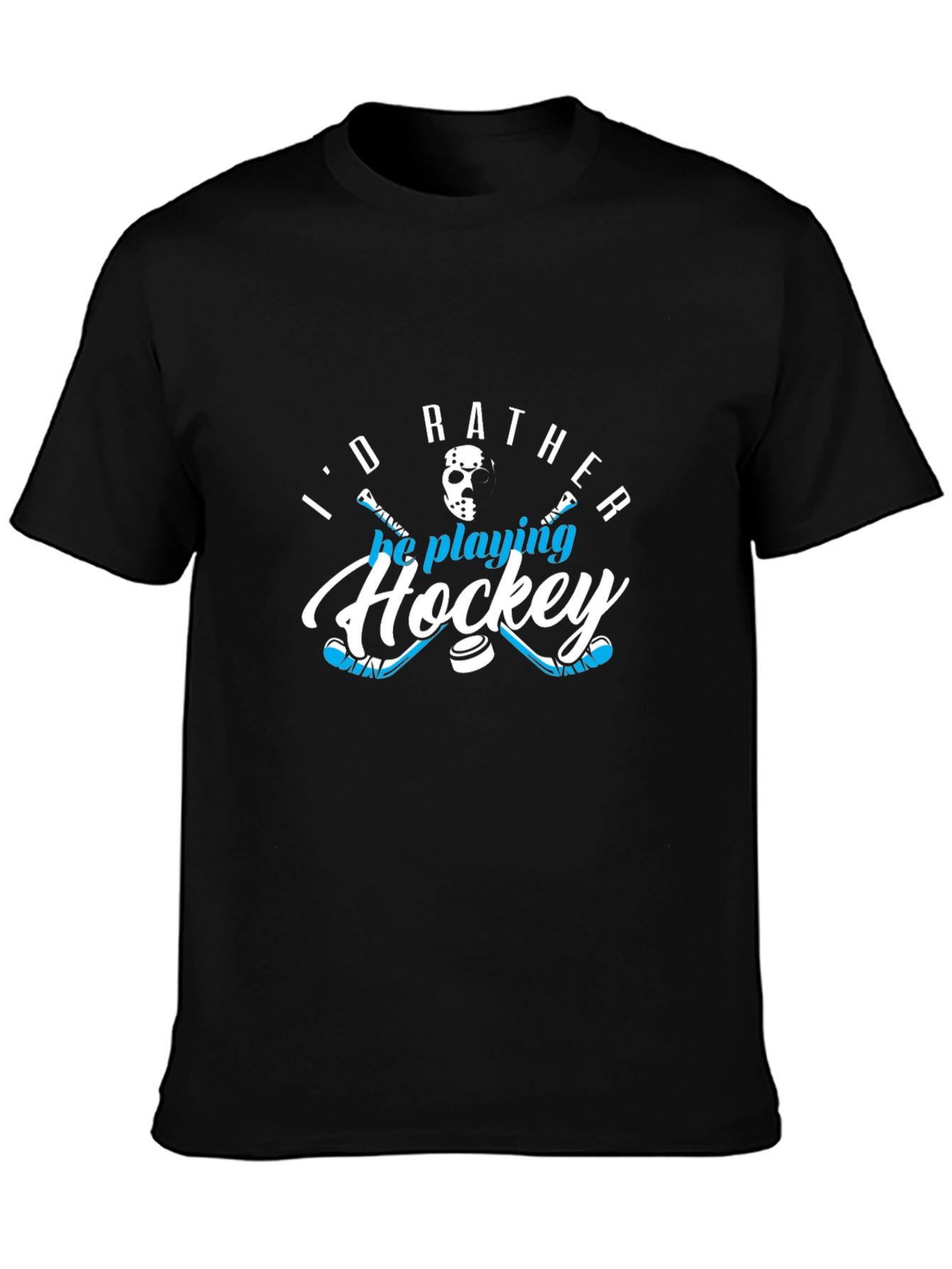 Id Rather Be Playing Hockey T-Shirt