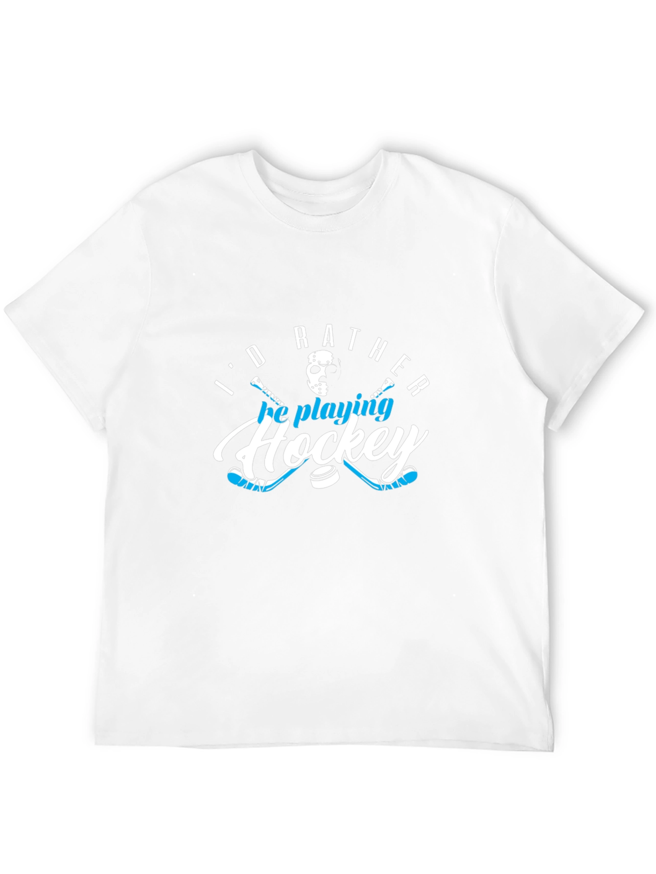 Id Rather Be Playing Hockey T-Shirt