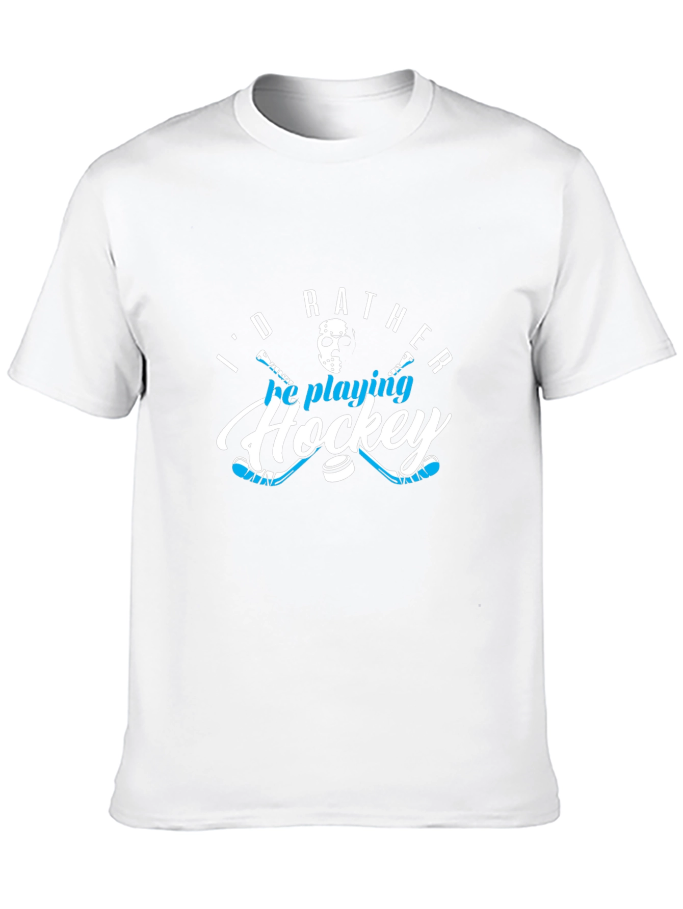 Id Rather Be Playing Hockey T-Shirt