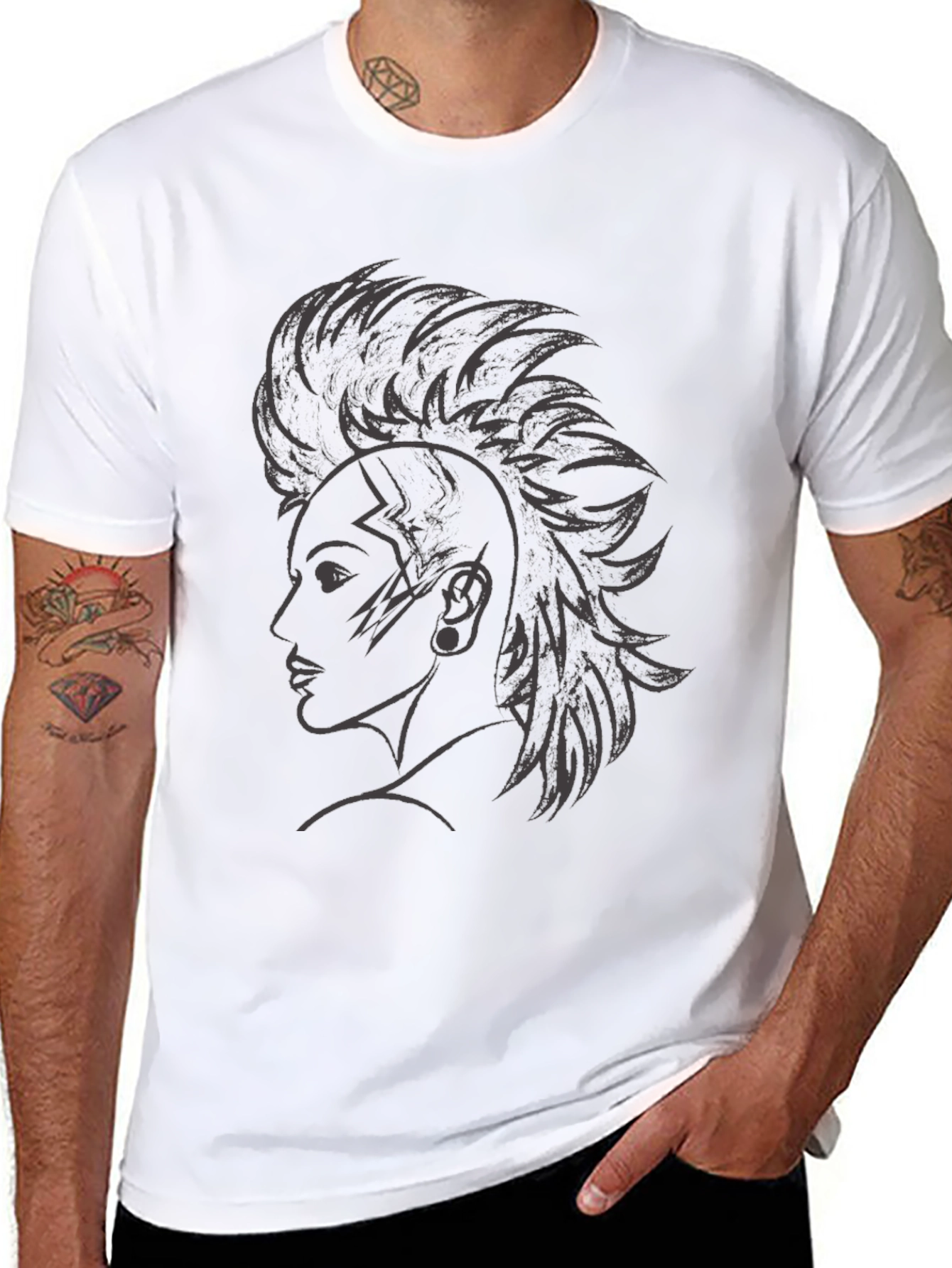 Edgy Graphic Tee - Punk Style