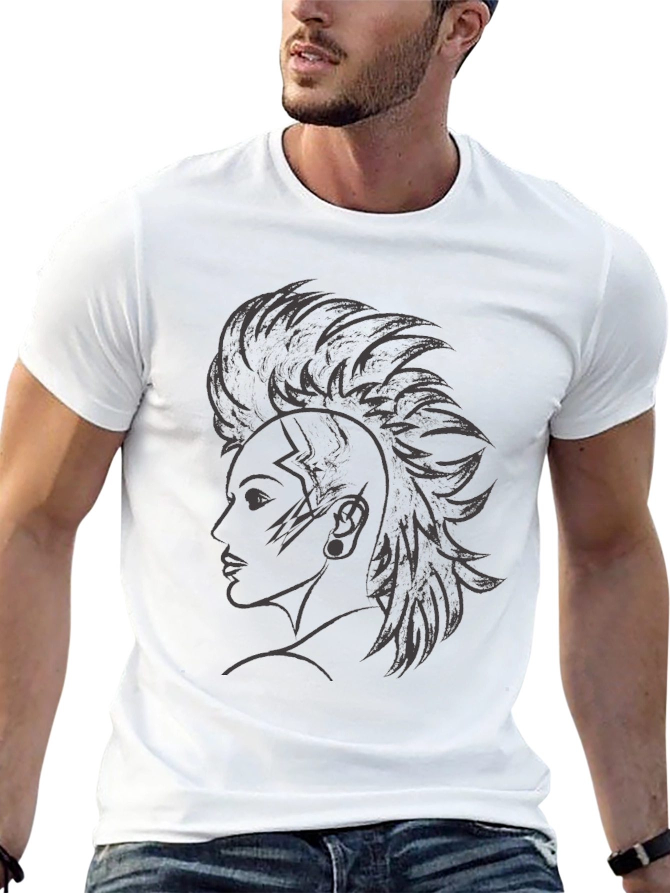 Edgy Graphic Tee - Punk Style