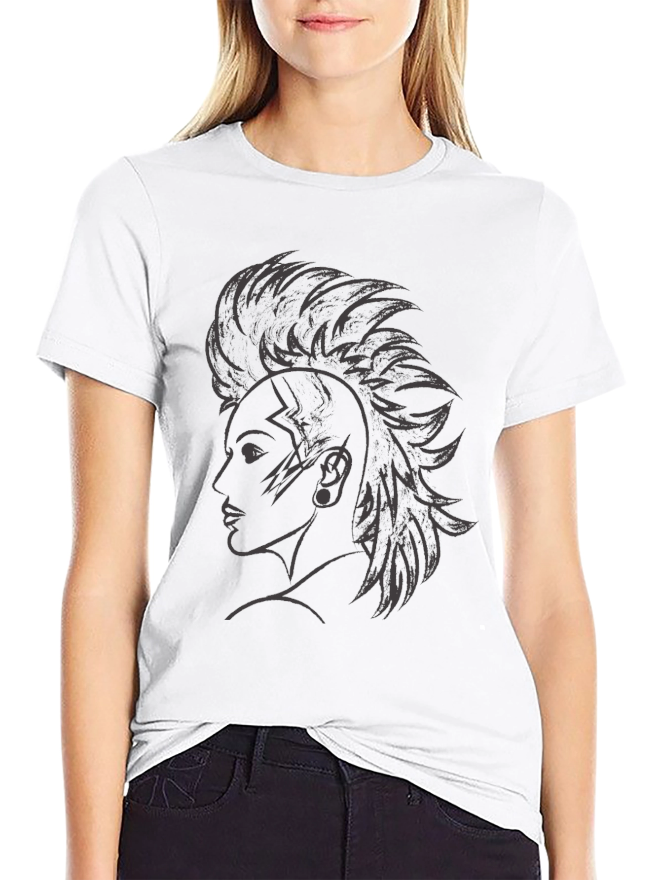Edgy Graphic Tee - Punk Style