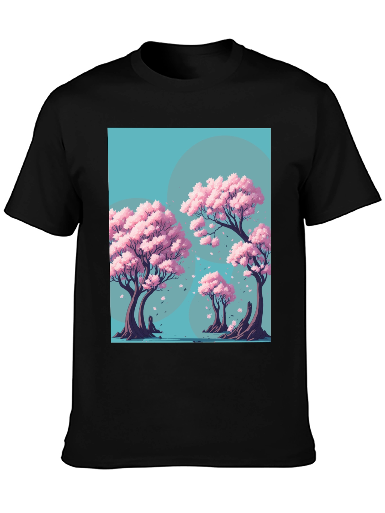Sakura Tree Graphic Tee - Artistic Nature Design