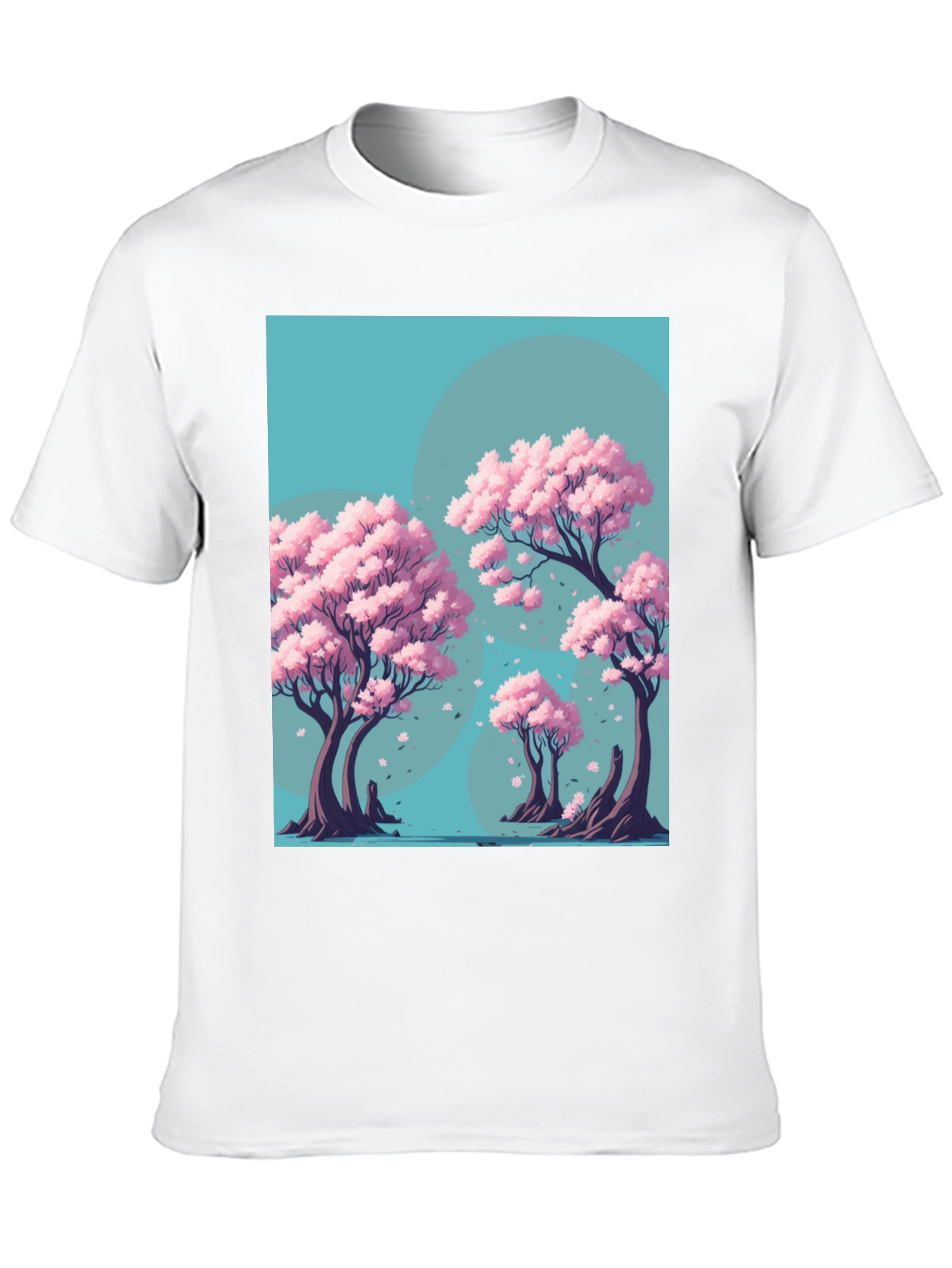 Sakura Tree Graphic Tee - Artistic Nature Design