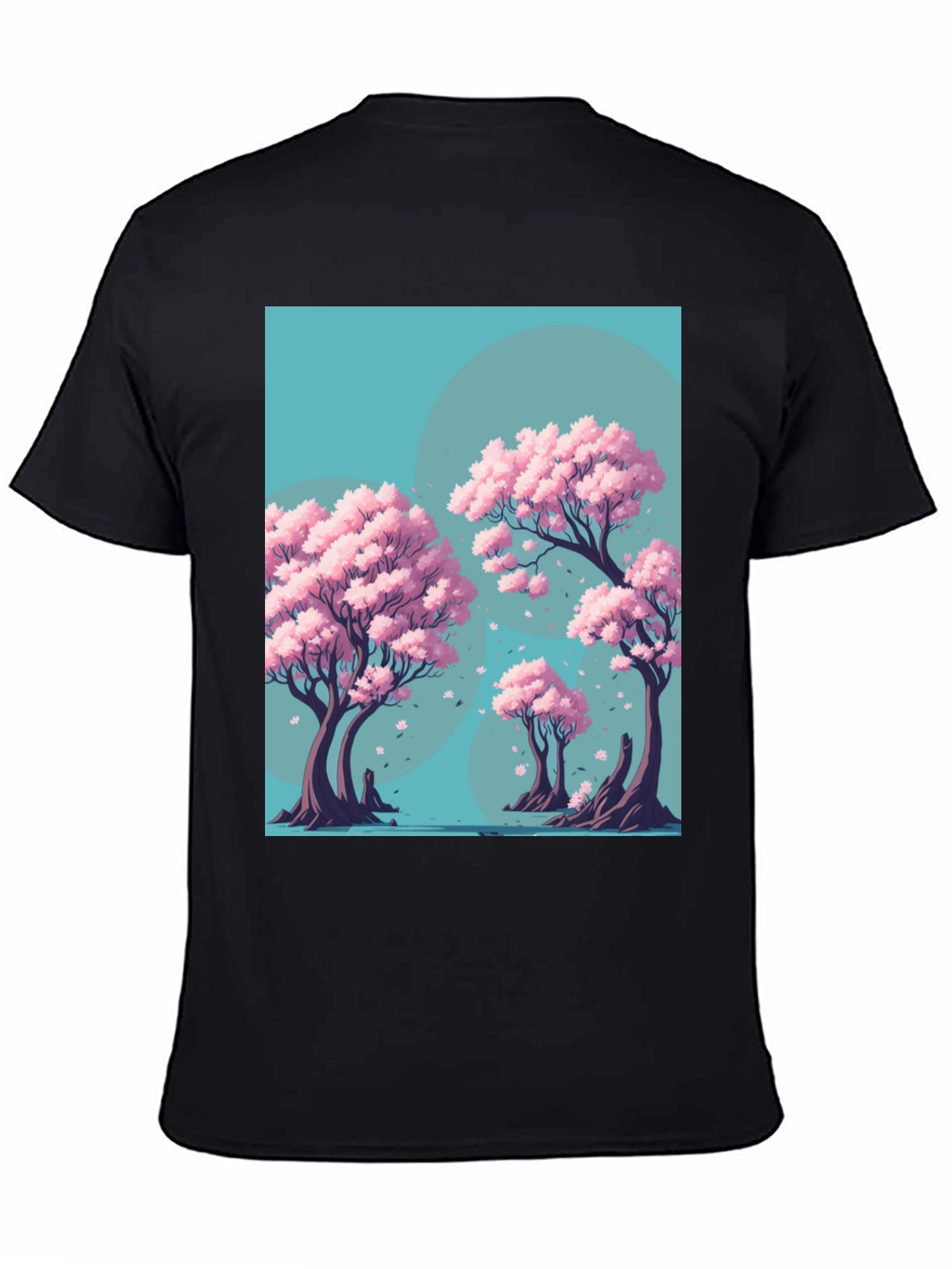 Sakura Tree Graphic Tee - Artistic Nature Design
