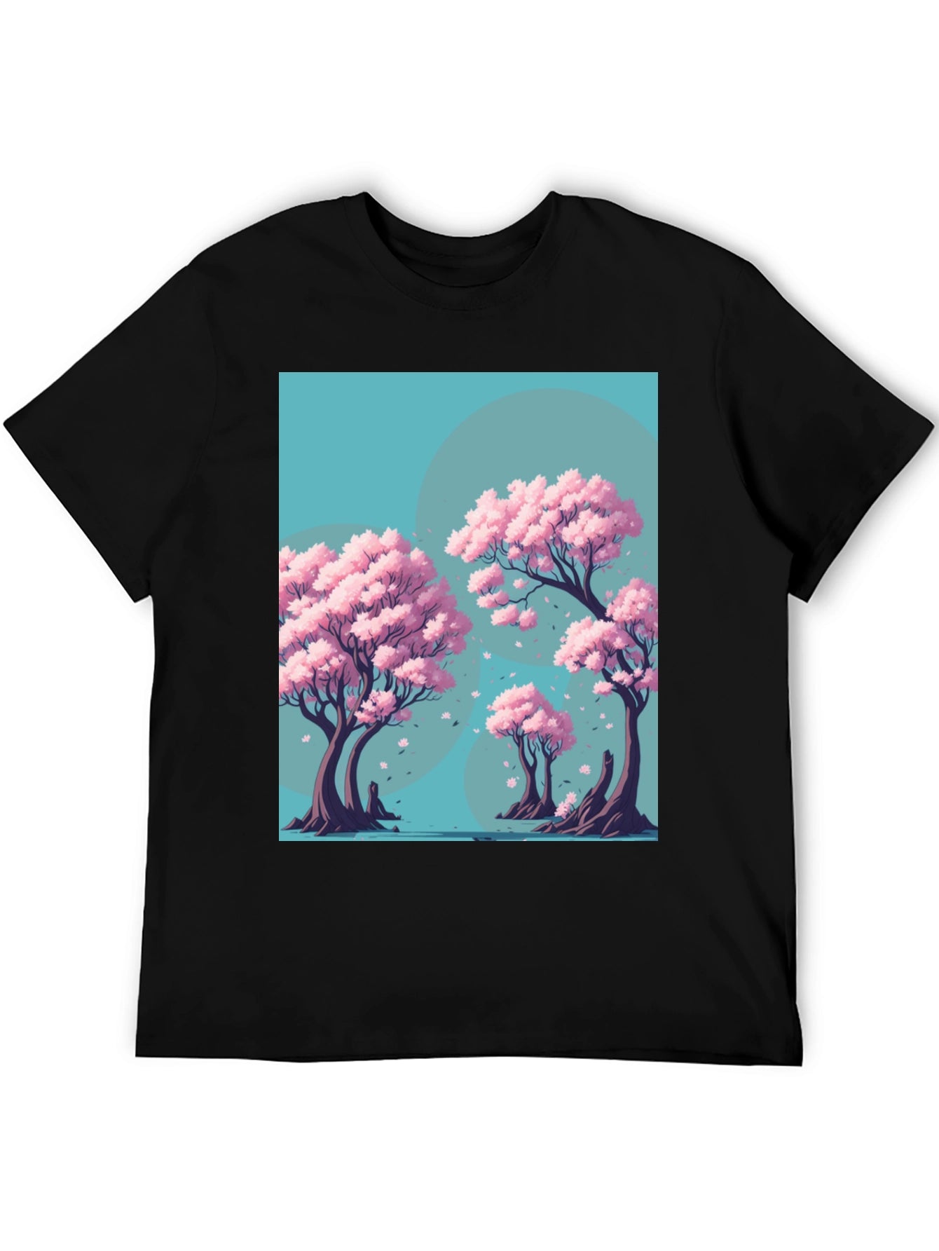 Sakura Tree Graphic Tee - Artistic Nature Design
