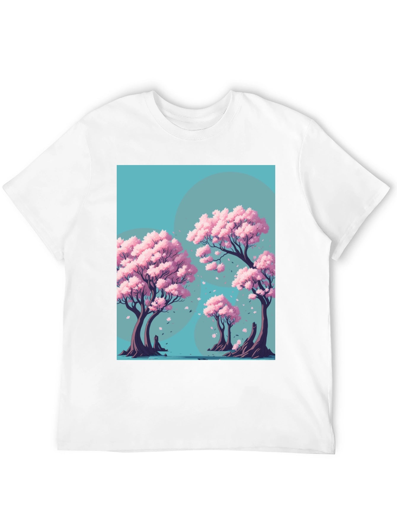 Sakura Tree Graphic Tee - Artistic Nature Design