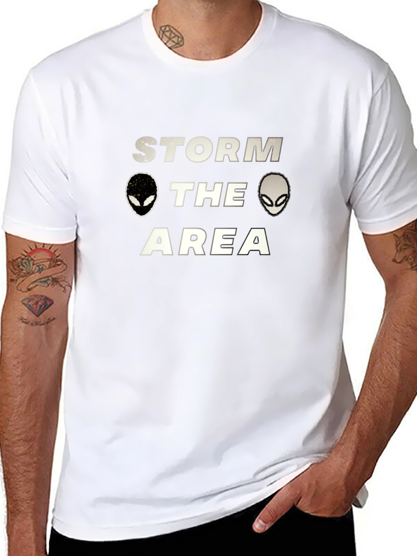 Storm the Area 51 Alien Graphic T-Shirt