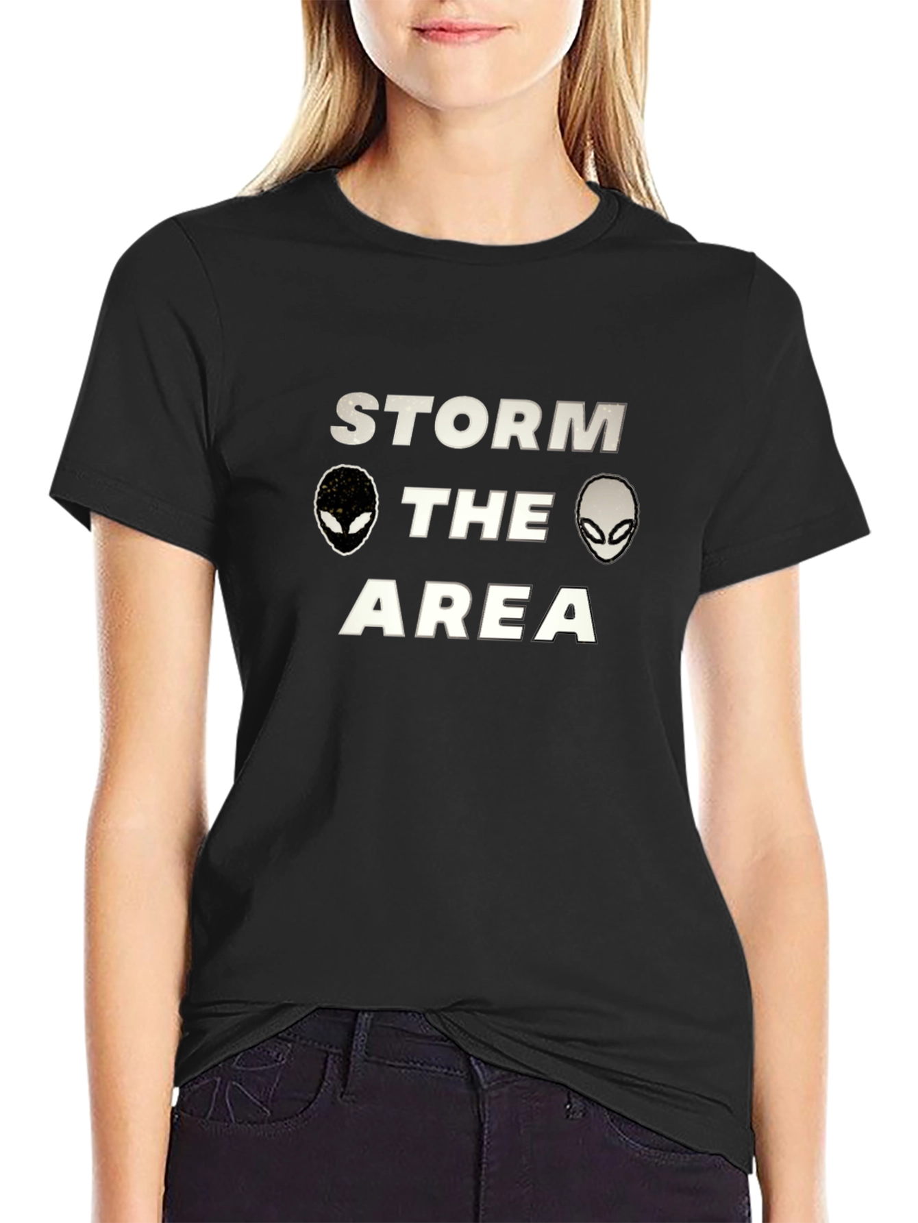 Storm the Area 51 Alien Graphic T-Shirt