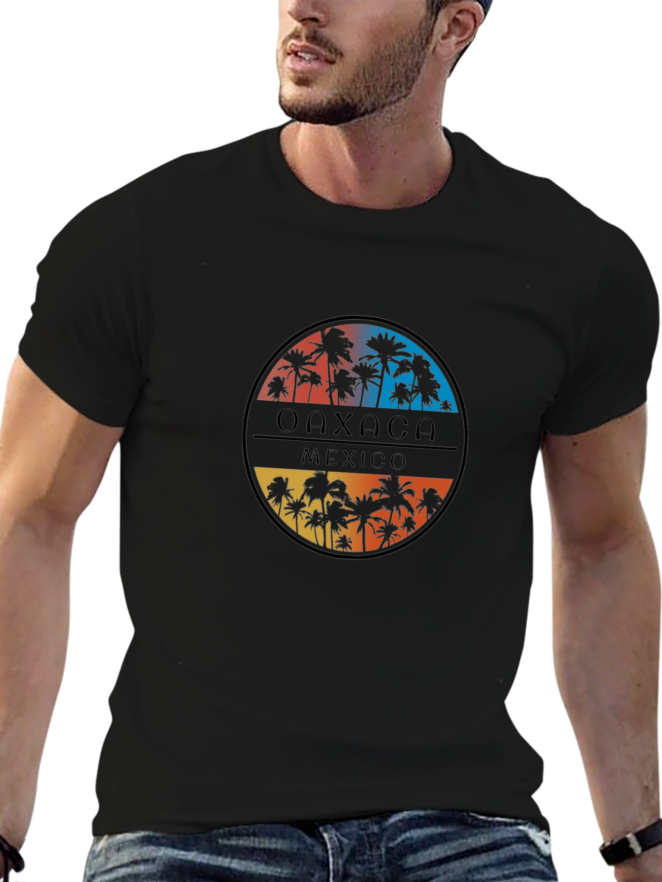 Oaxaca Mexico Palm Tree Graphic T-Shirt