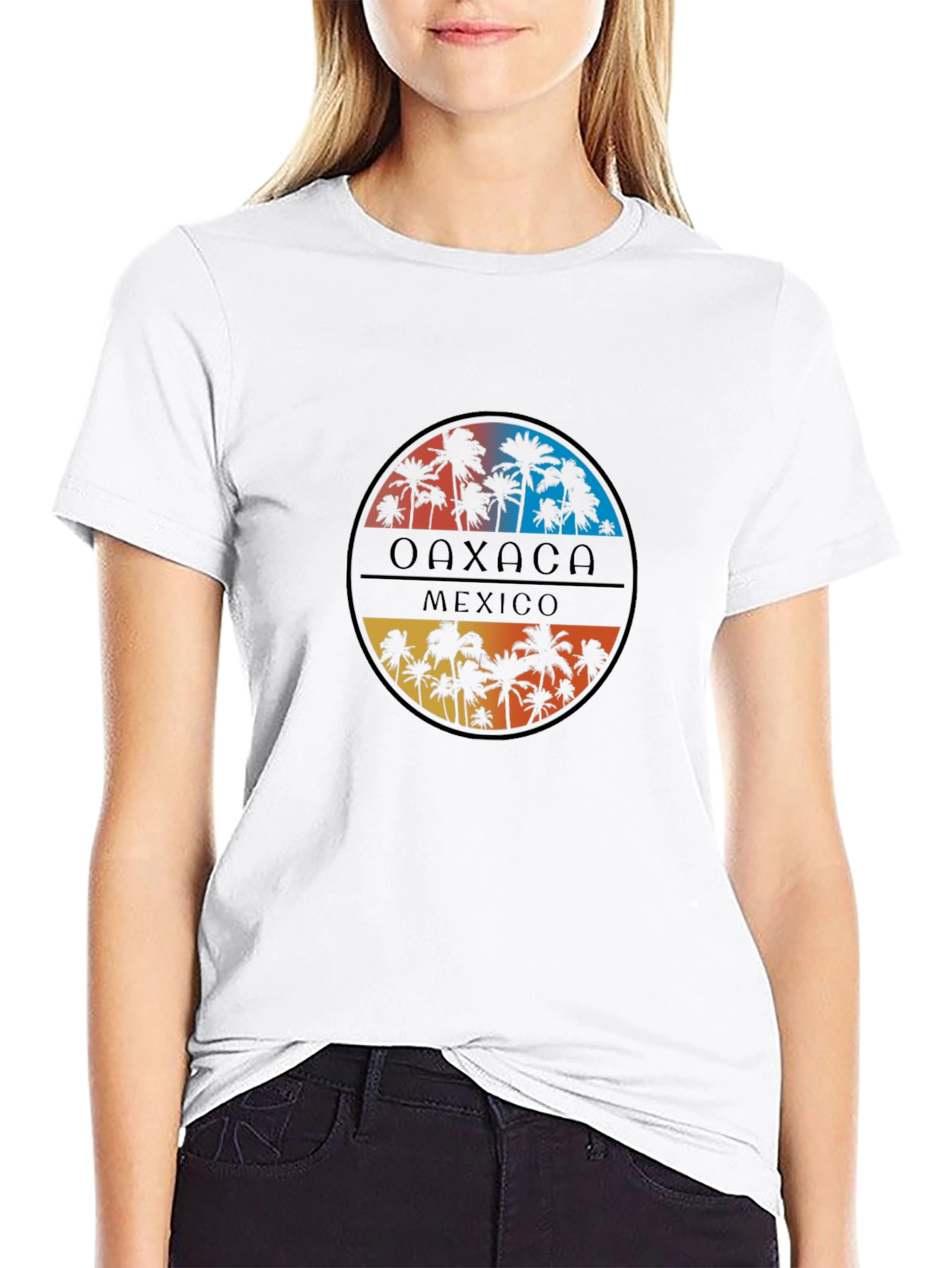 Oaxaca Mexico Palm Tree Graphic T-Shirt