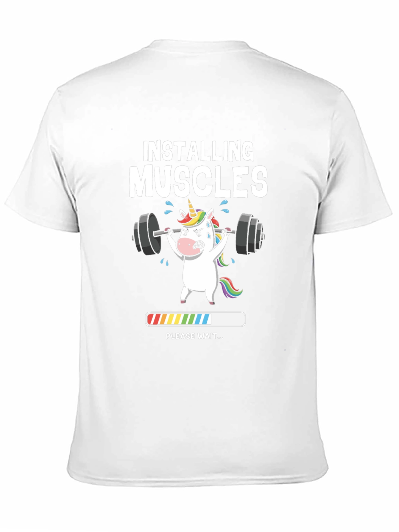 Installing Muscles Unicorn Graphic Tee