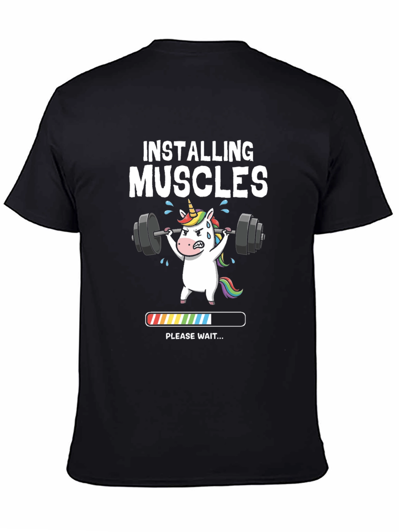 Installing Muscles Unicorn Graphic Tee