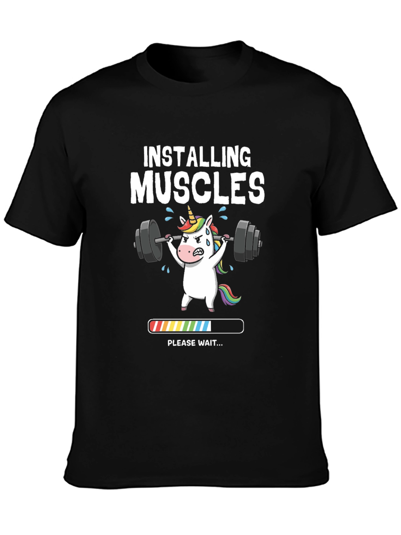 Installing Muscles Unicorn Graphic Tee