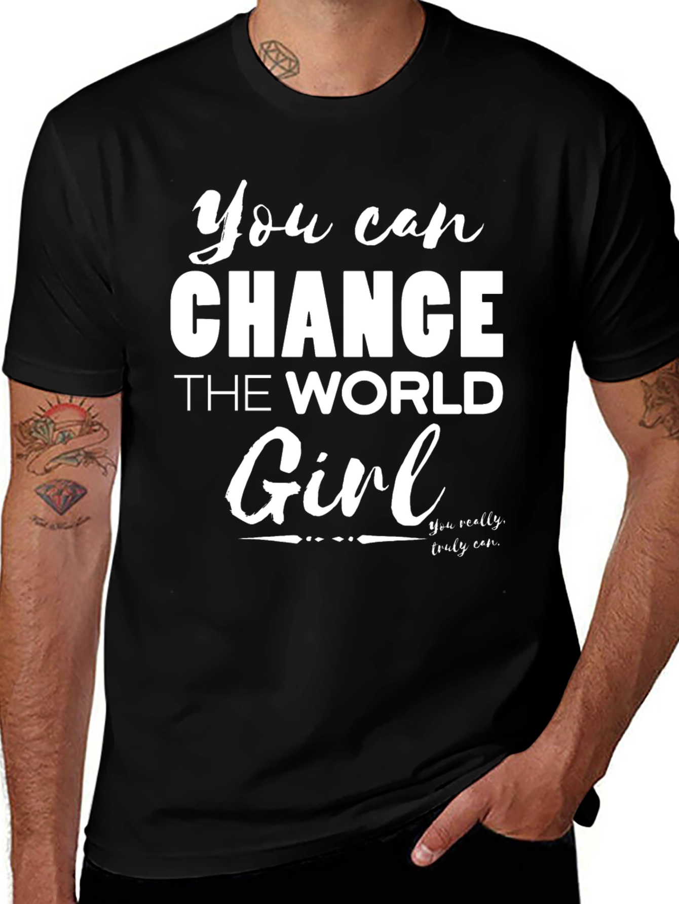 Inspirational Change the World Graphic Tee