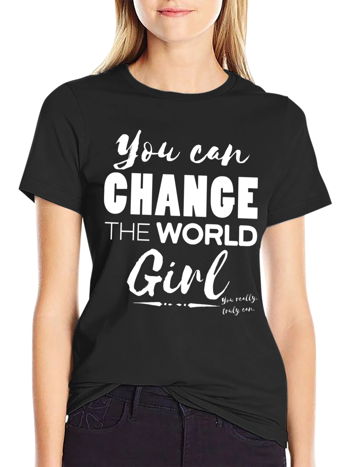 Inspirational Change the World Graphic Tee
