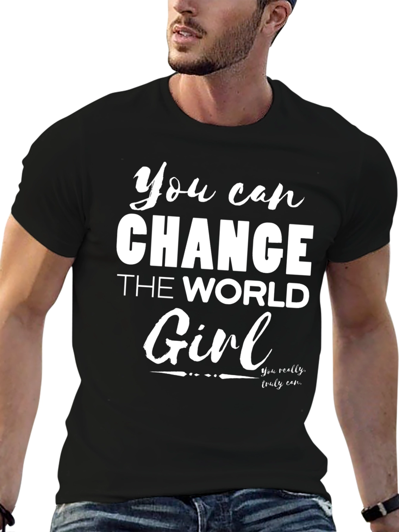 Inspirational Change the World Graphic Tee