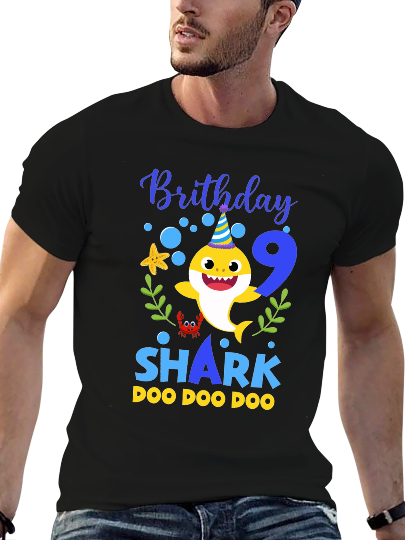 Baby Shark Birthday T-Shirt - Number 9