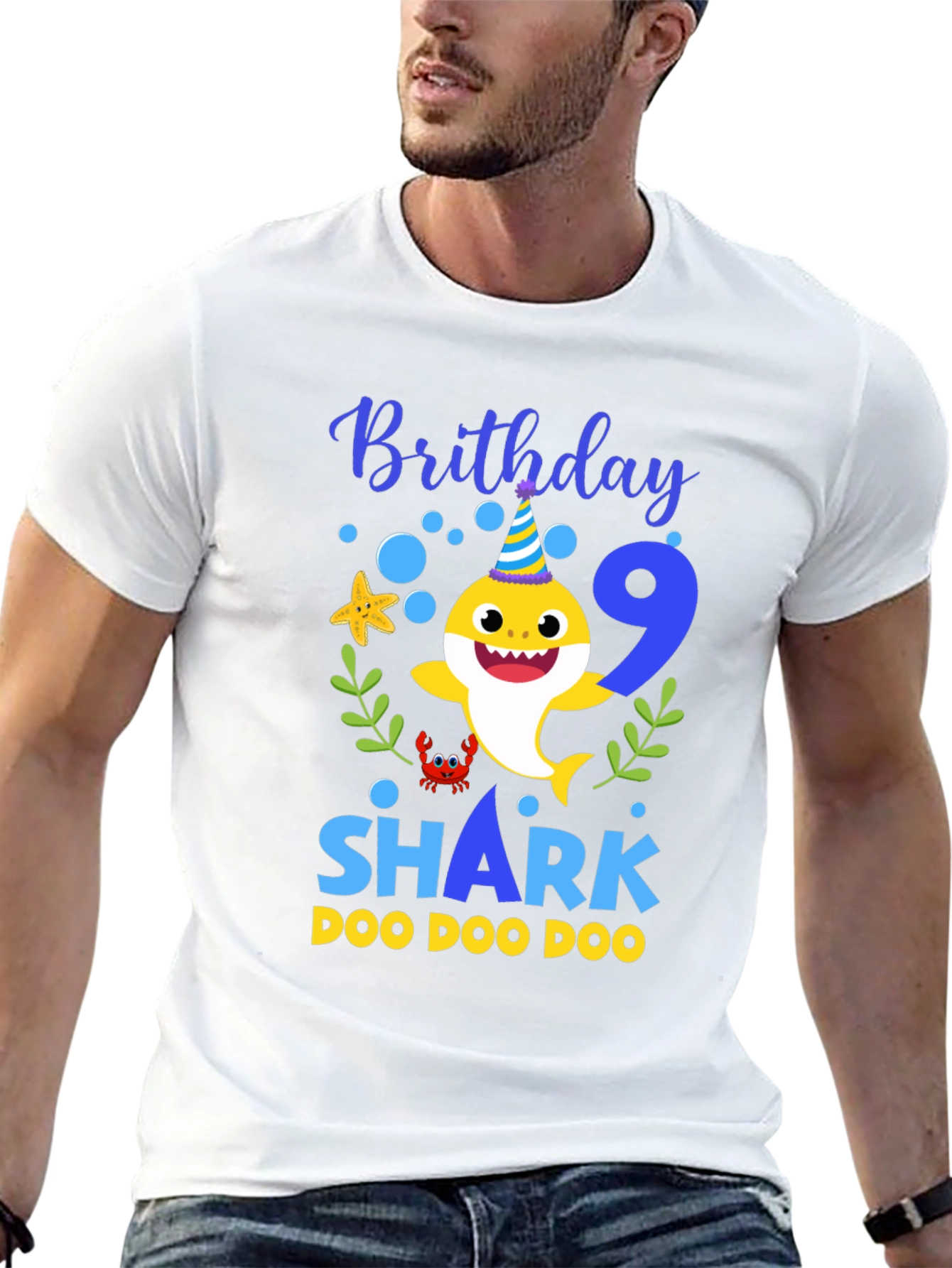 Baby Shark Birthday T-Shirt - Number 9