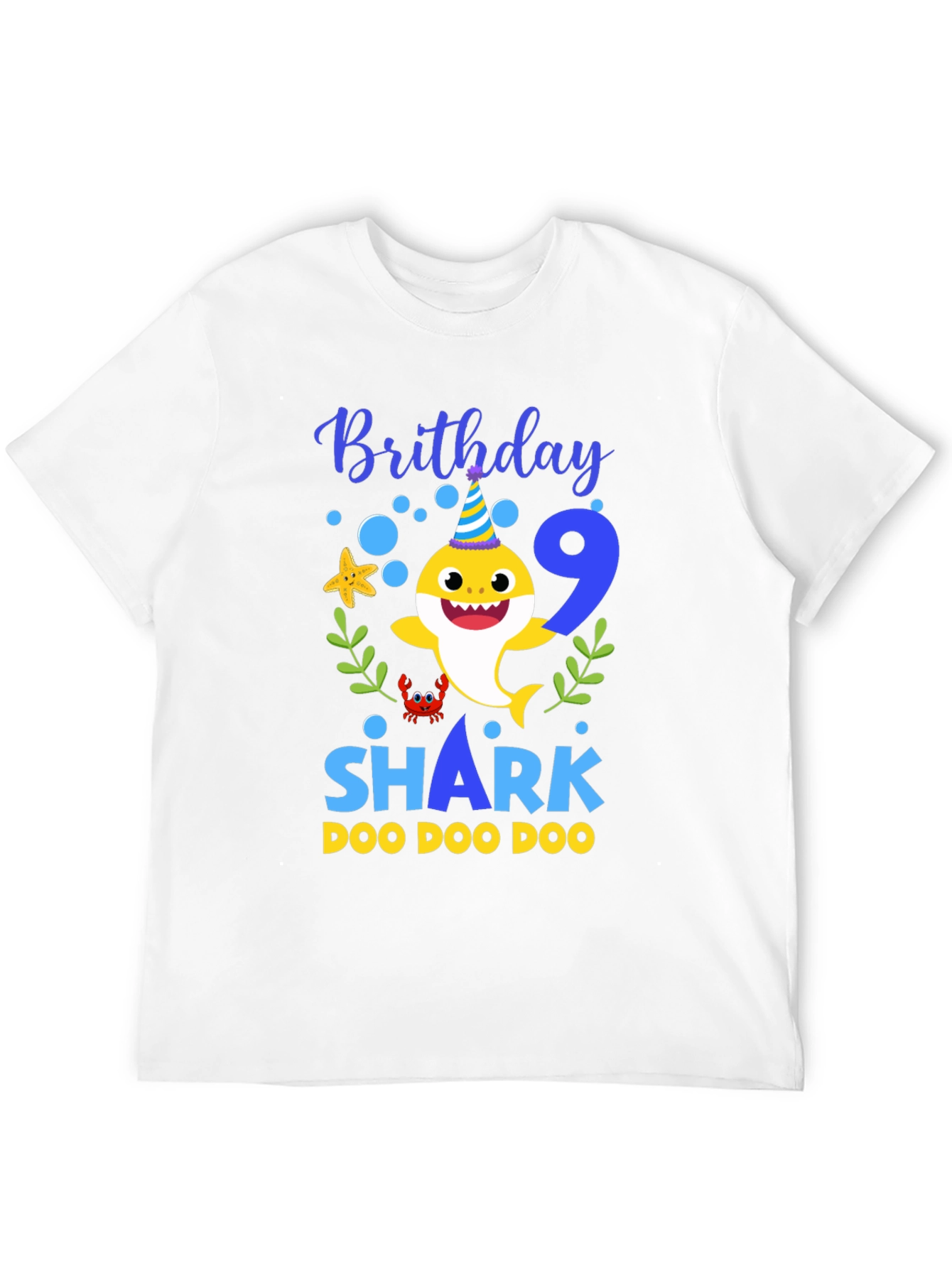 Baby Shark Birthday T-Shirt - Number 9