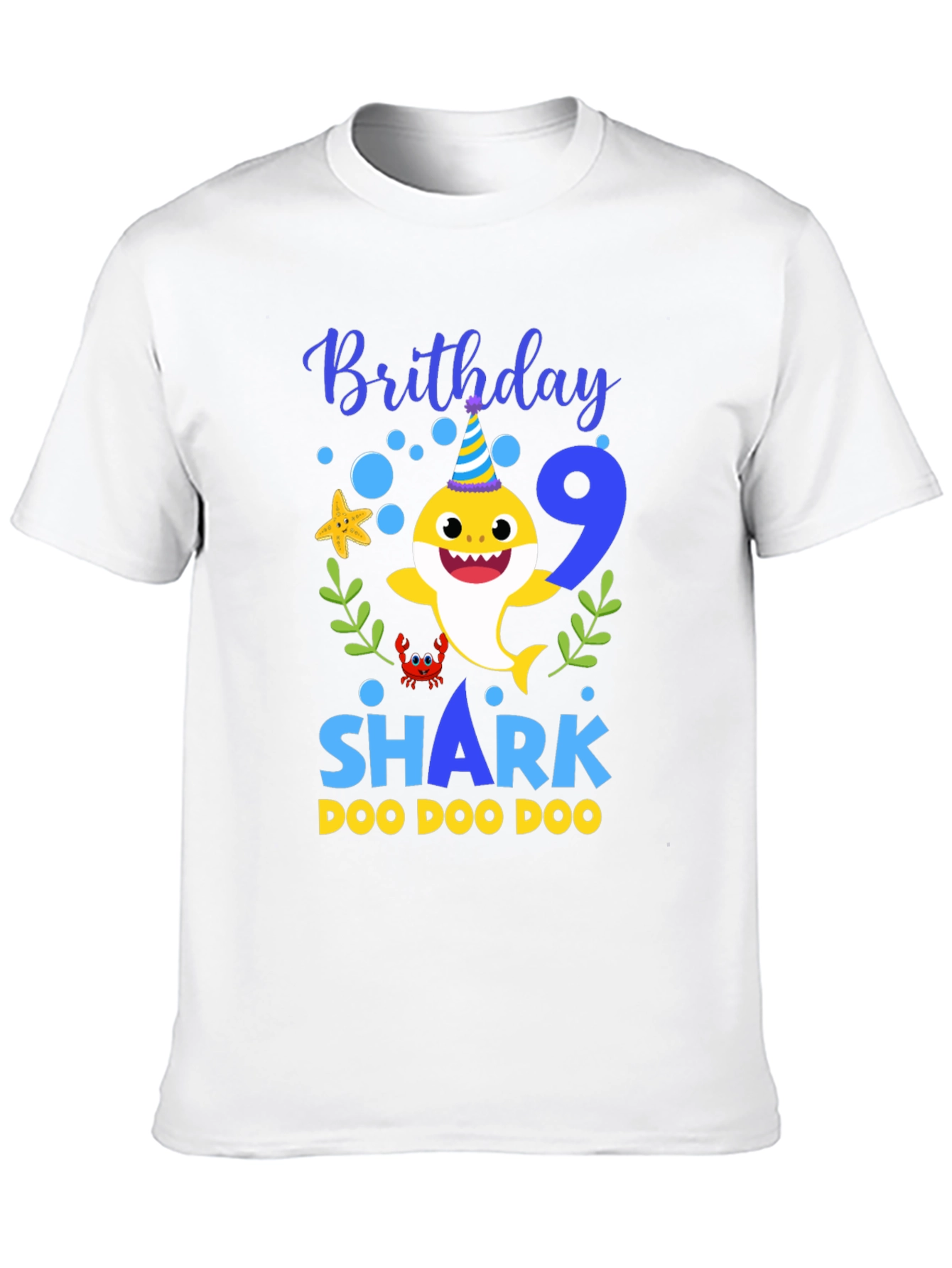 Baby Shark Birthday T-Shirt - Number 9