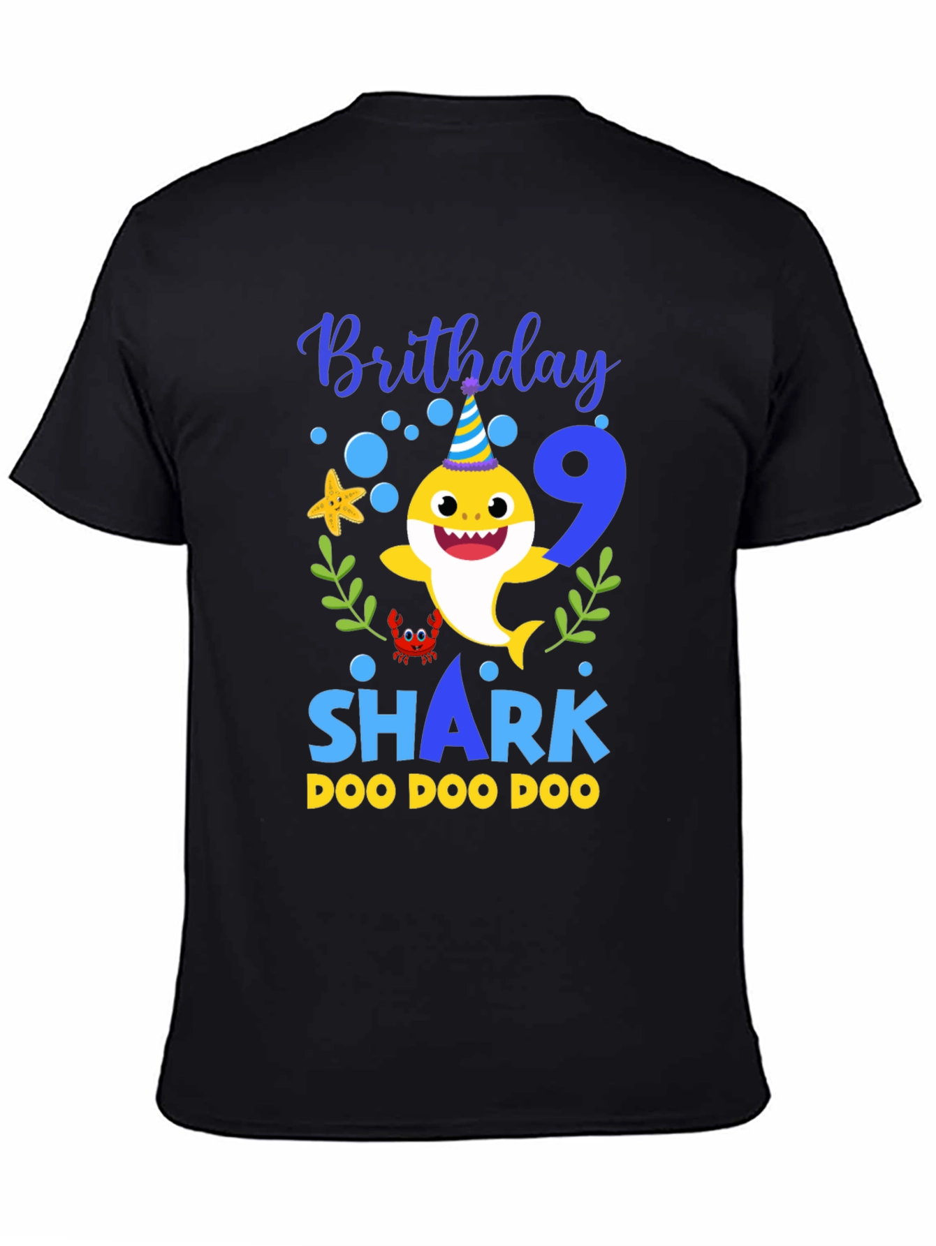 Baby Shark Birthday T-Shirt - Number 9
