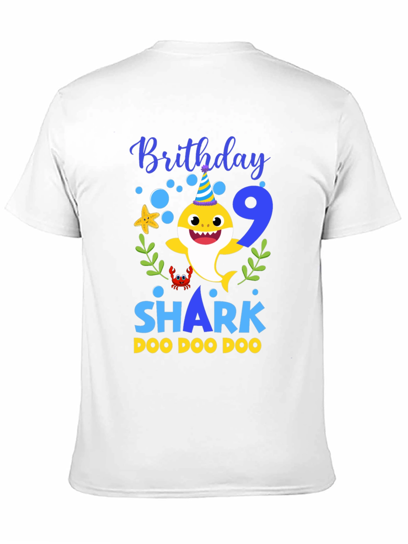 Baby Shark Birthday T-Shirt - Number 9