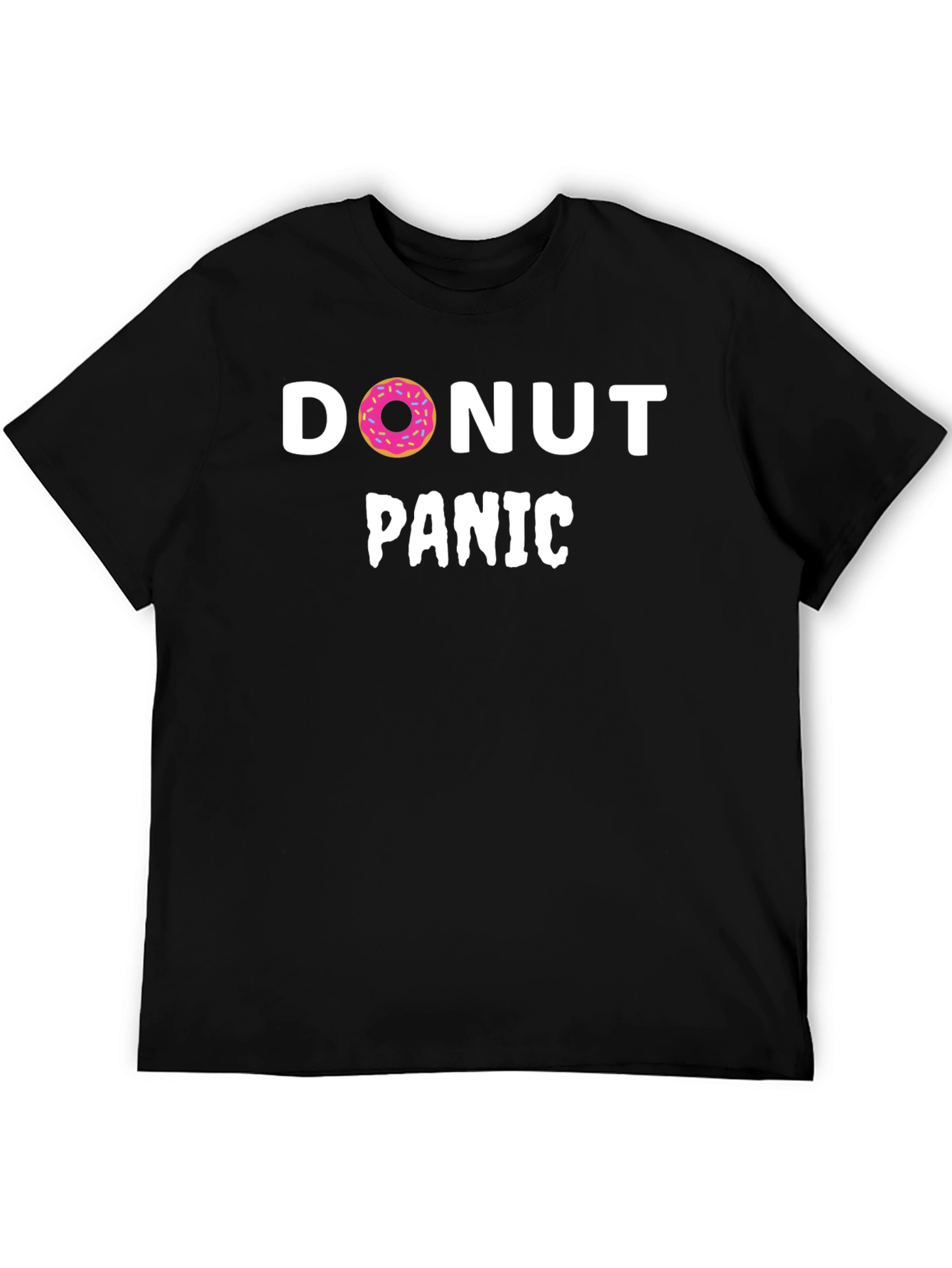 Donut Panic T-Shirt - Funny Graphic Tee