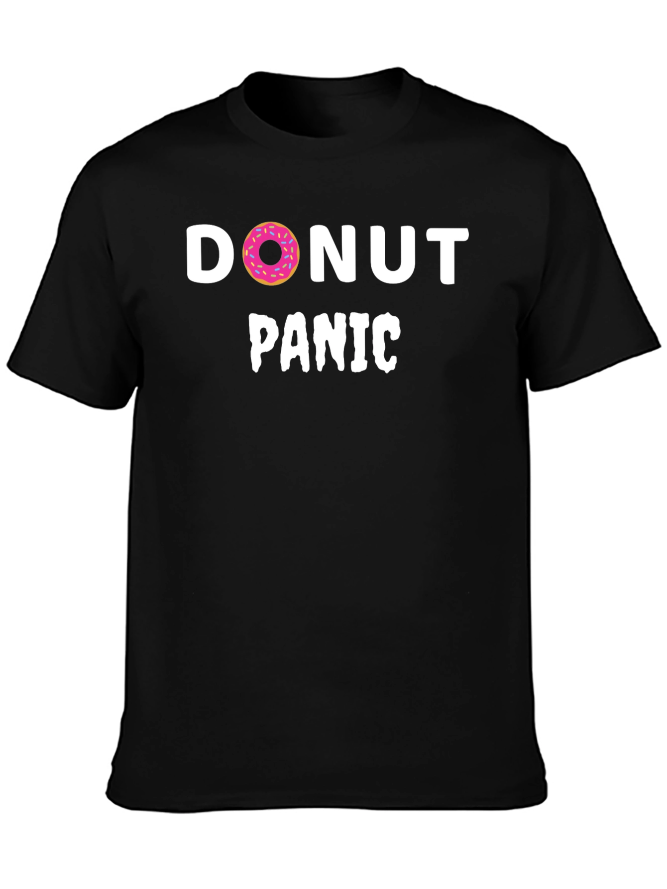 Donut Panic T-Shirt - Funny Graphic Tee