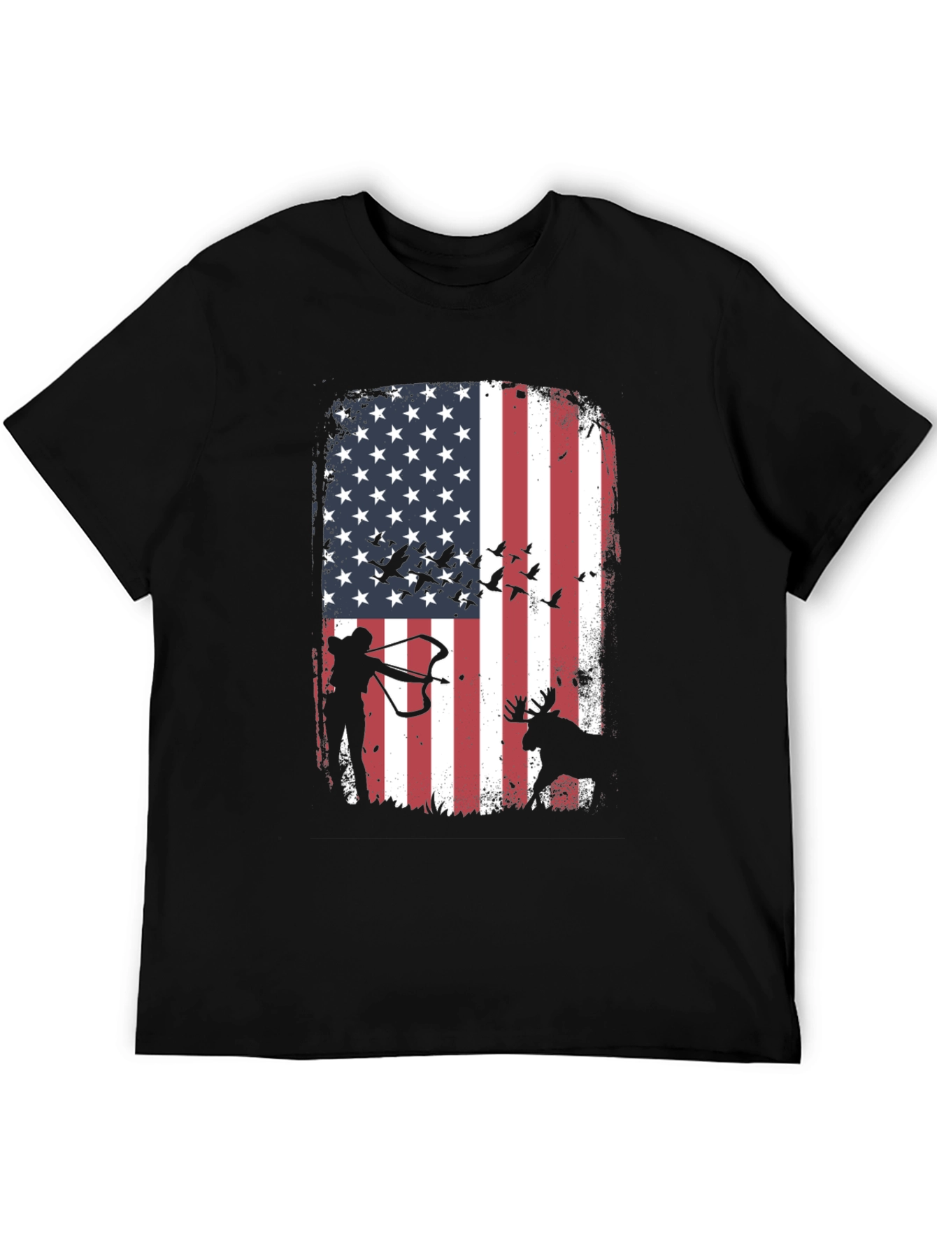 American Flag Hunting T-Shirt