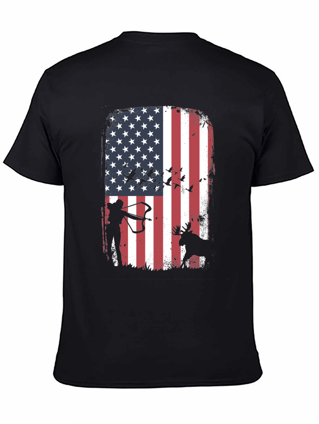 American Flag Hunting T-Shirt