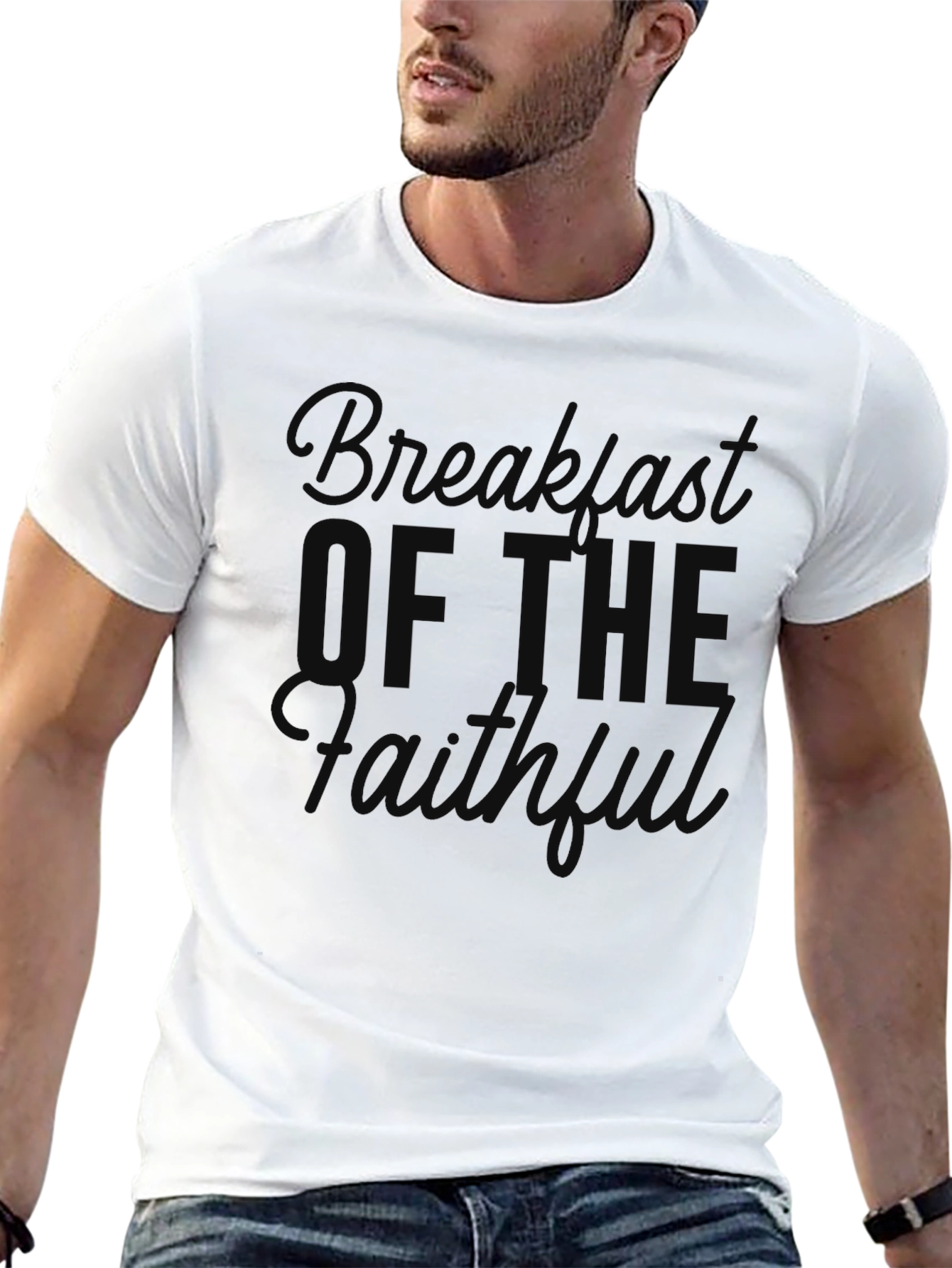 Breakfast of the Faithful T-Shirt - Premium Soft Cotton