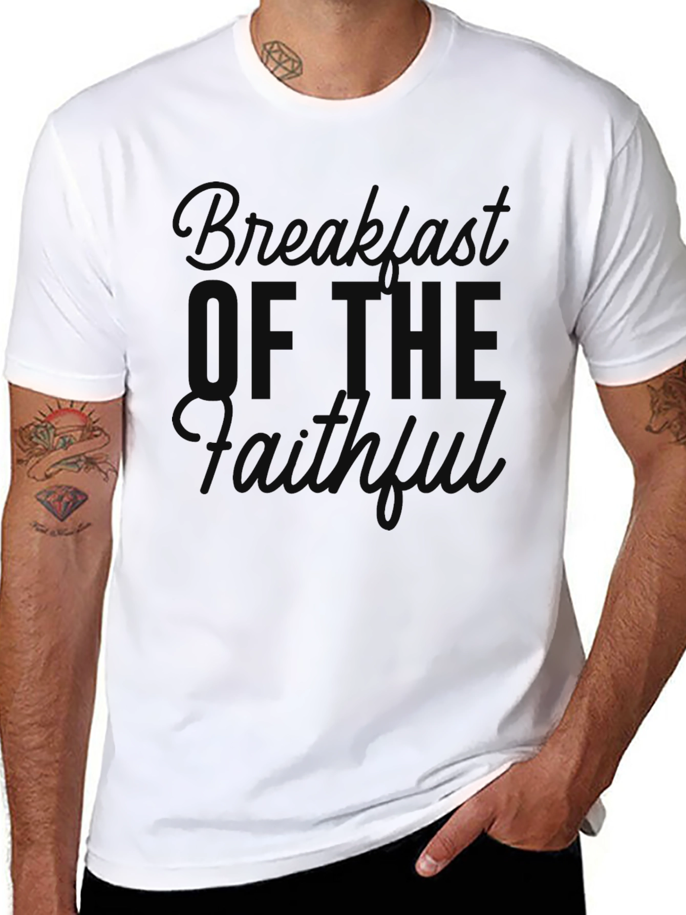 Breakfast of the Faithful T-Shirt - Premium Soft Cotton