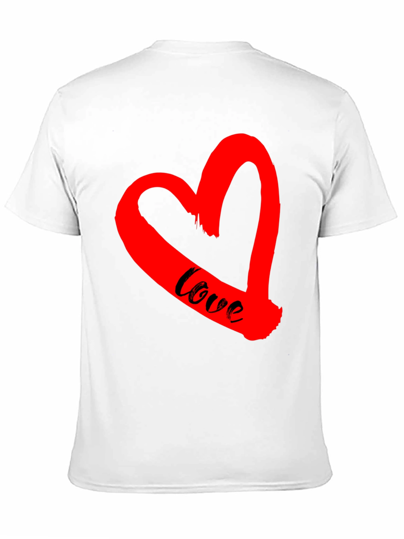 Love Heart Graphic Tee - Black