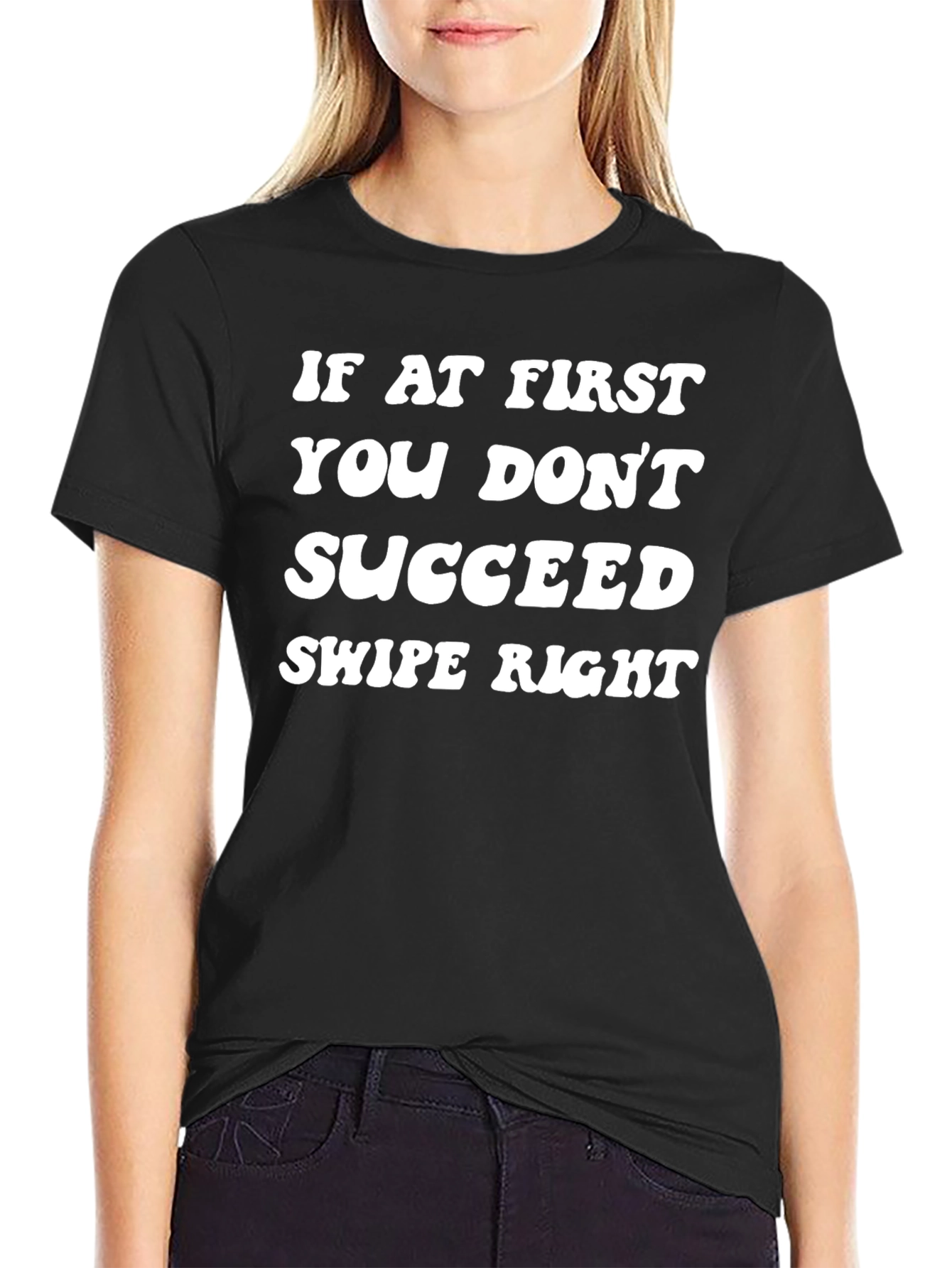 Funny Swipe Right Graphic T-Shirt
