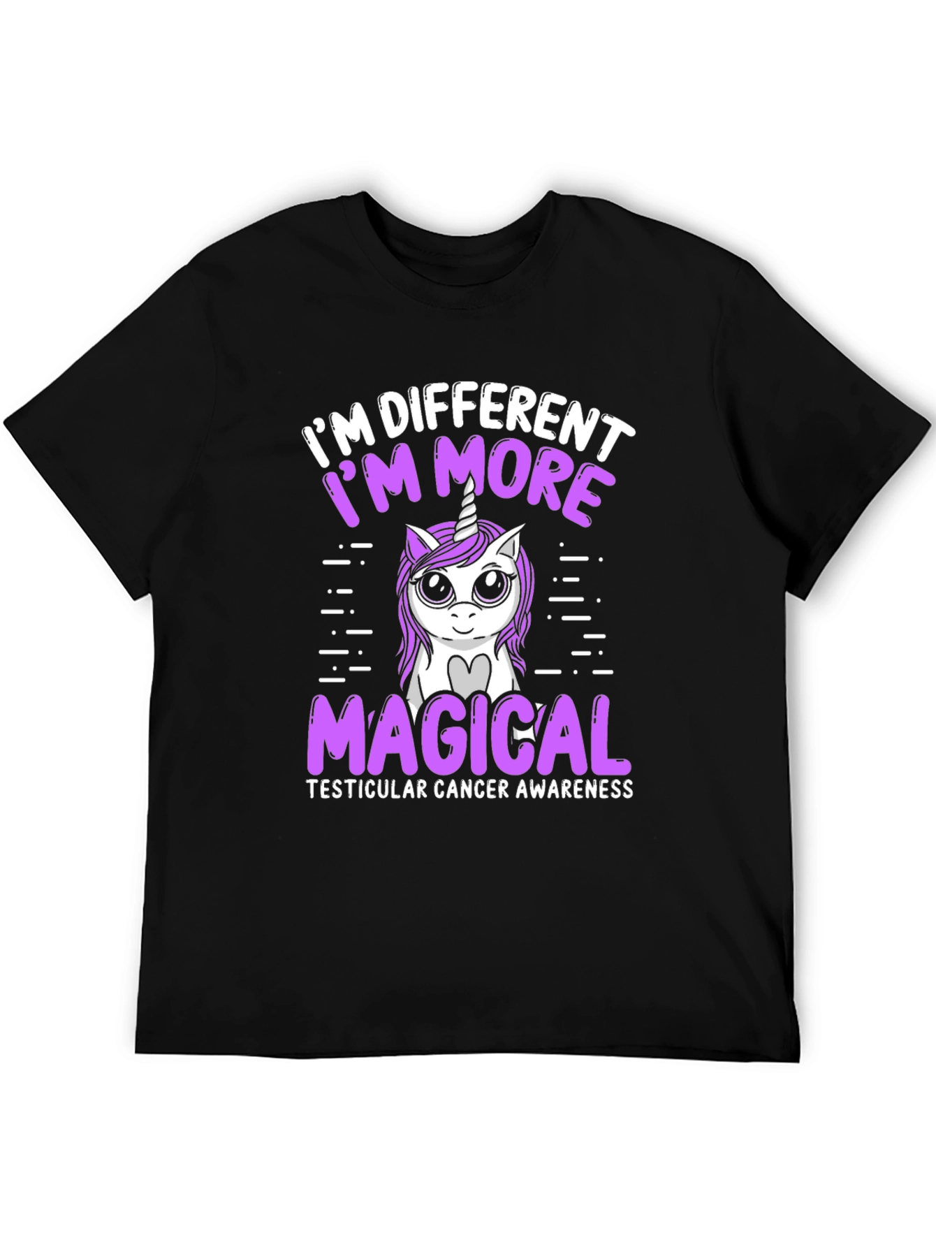 Unicorn Magical Testicular Cancer Awareness T-Shirt