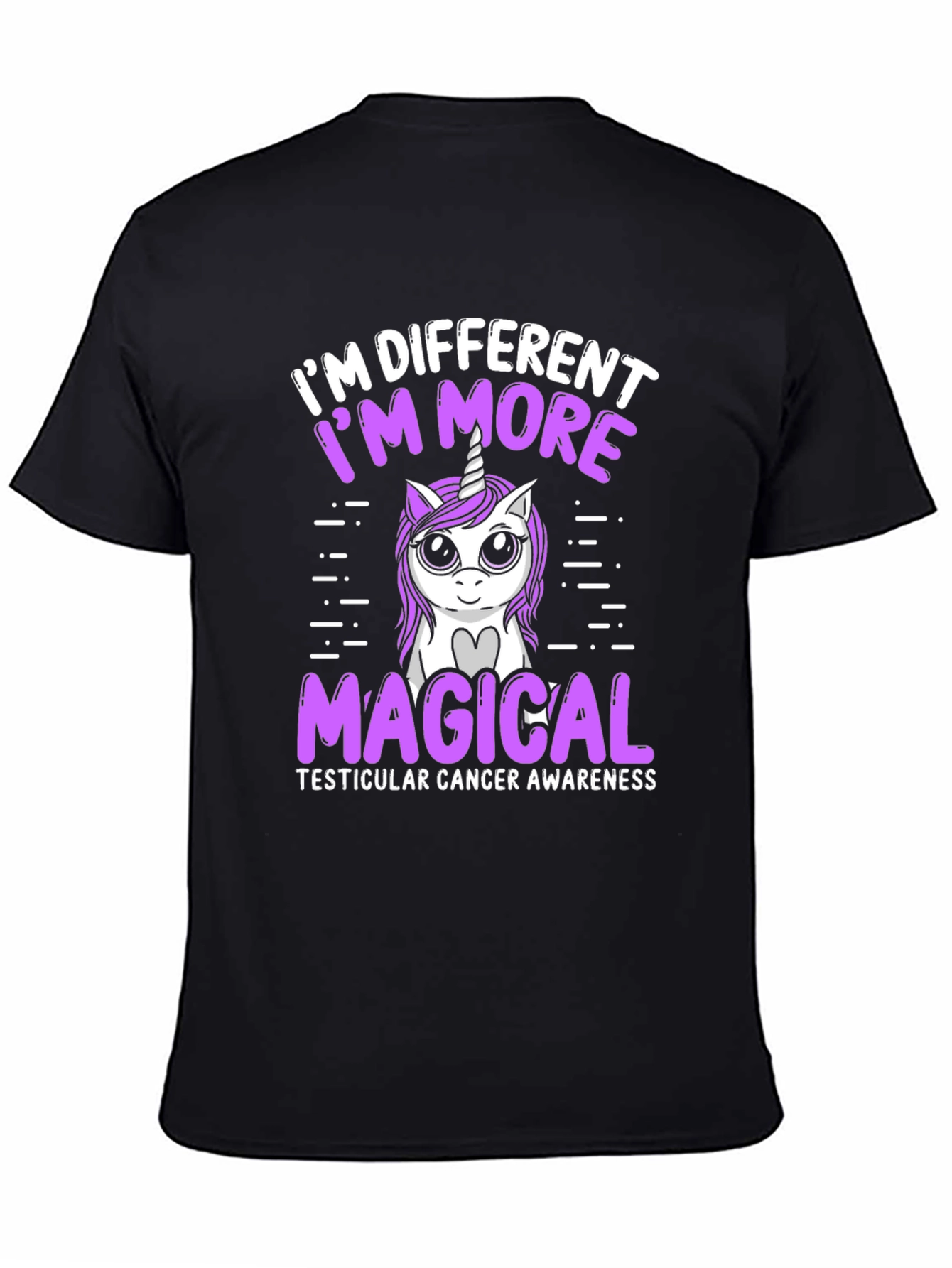 Unicorn Magical Testicular Cancer Awareness T-Shirt
