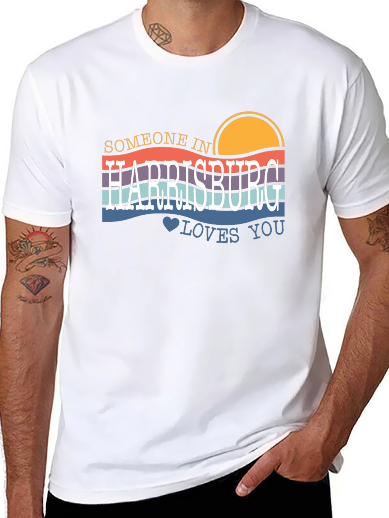 Harrisburg Love Graphic Tee - Retro Style