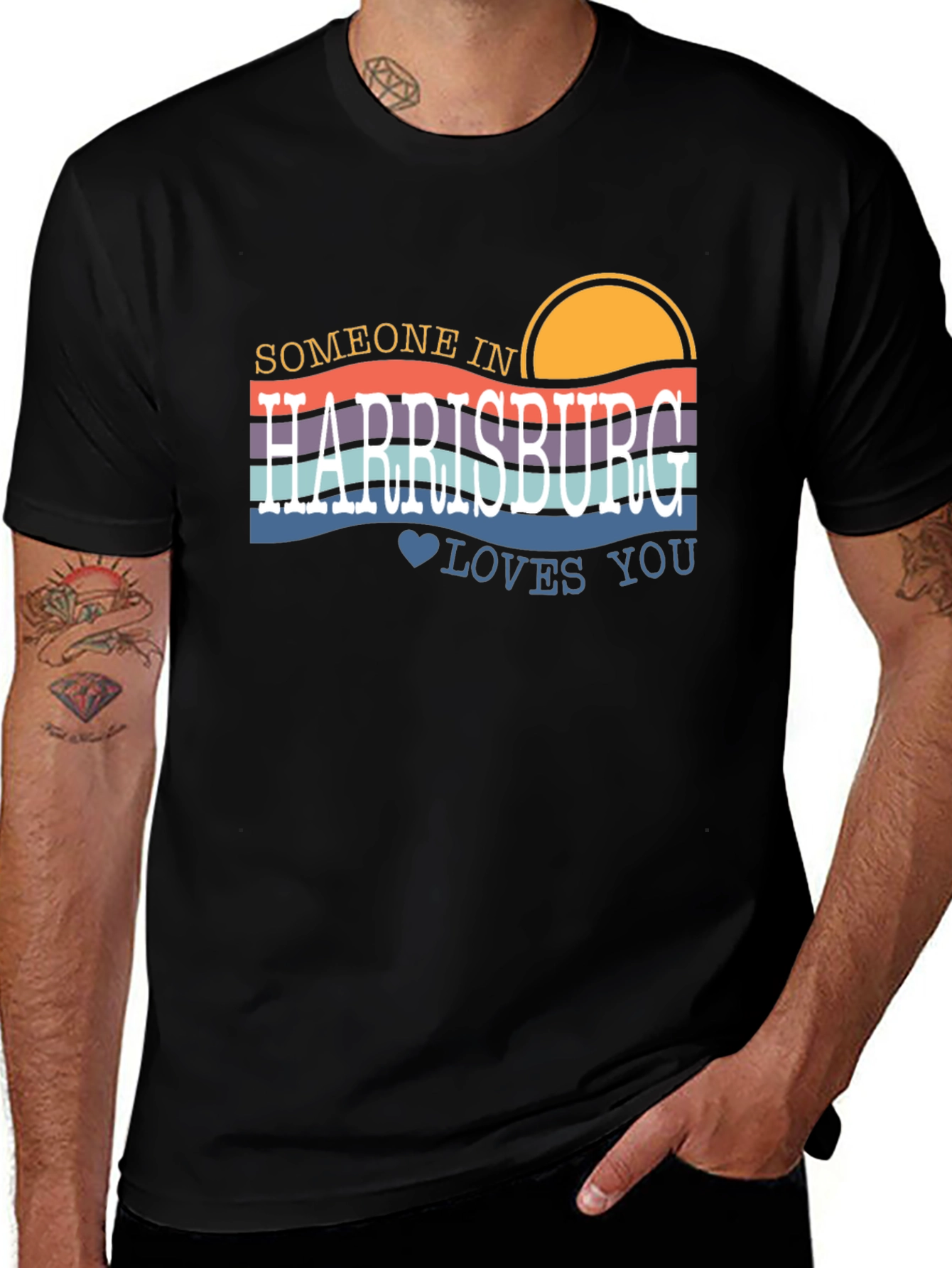 Harrisburg Love Graphic Tee - Retro Style