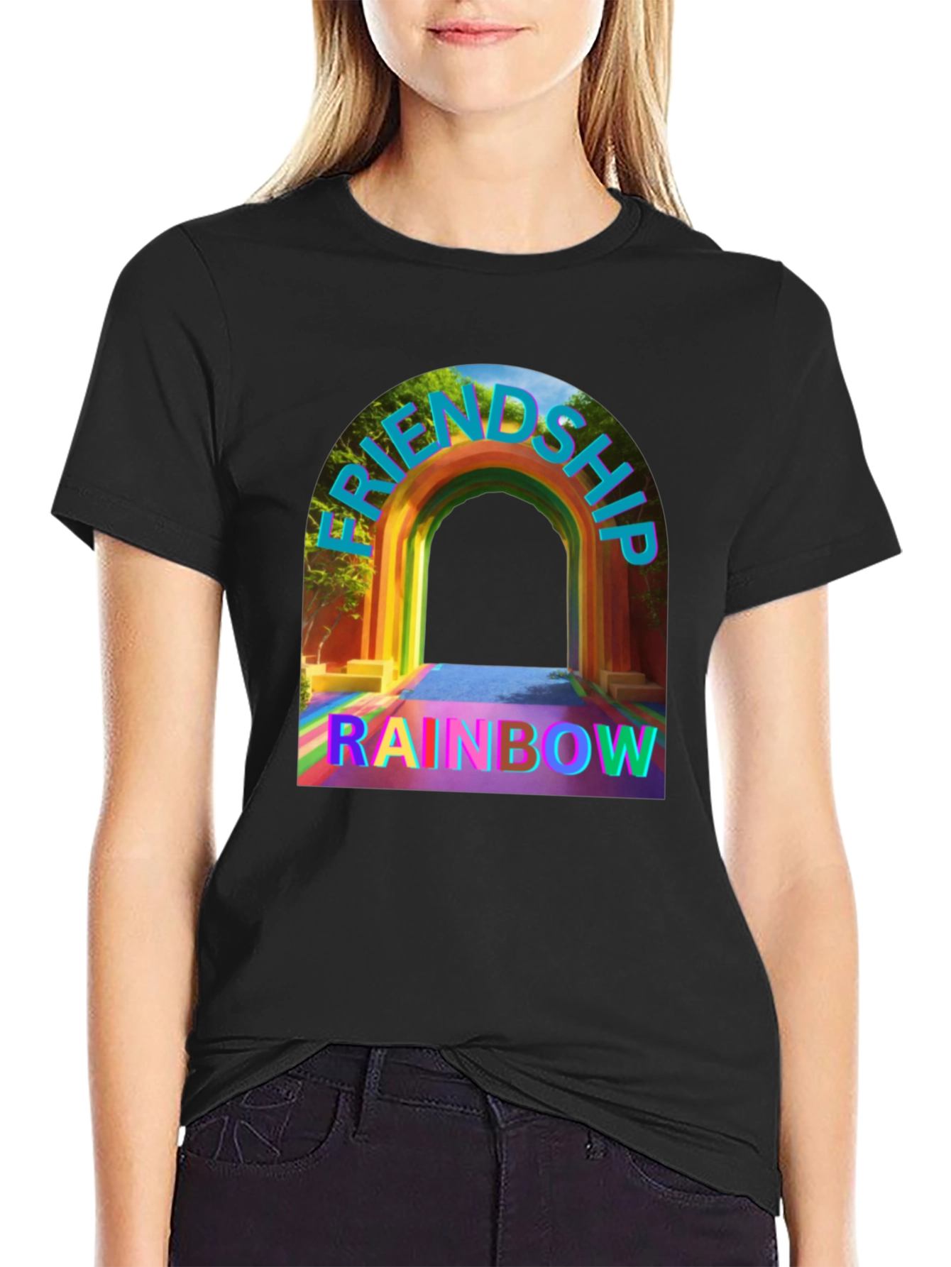 Friendship Rainbow Graphic Tee