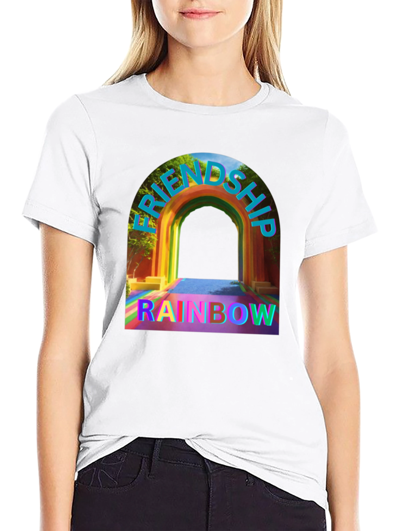 Friendship Rainbow Graphic Tee