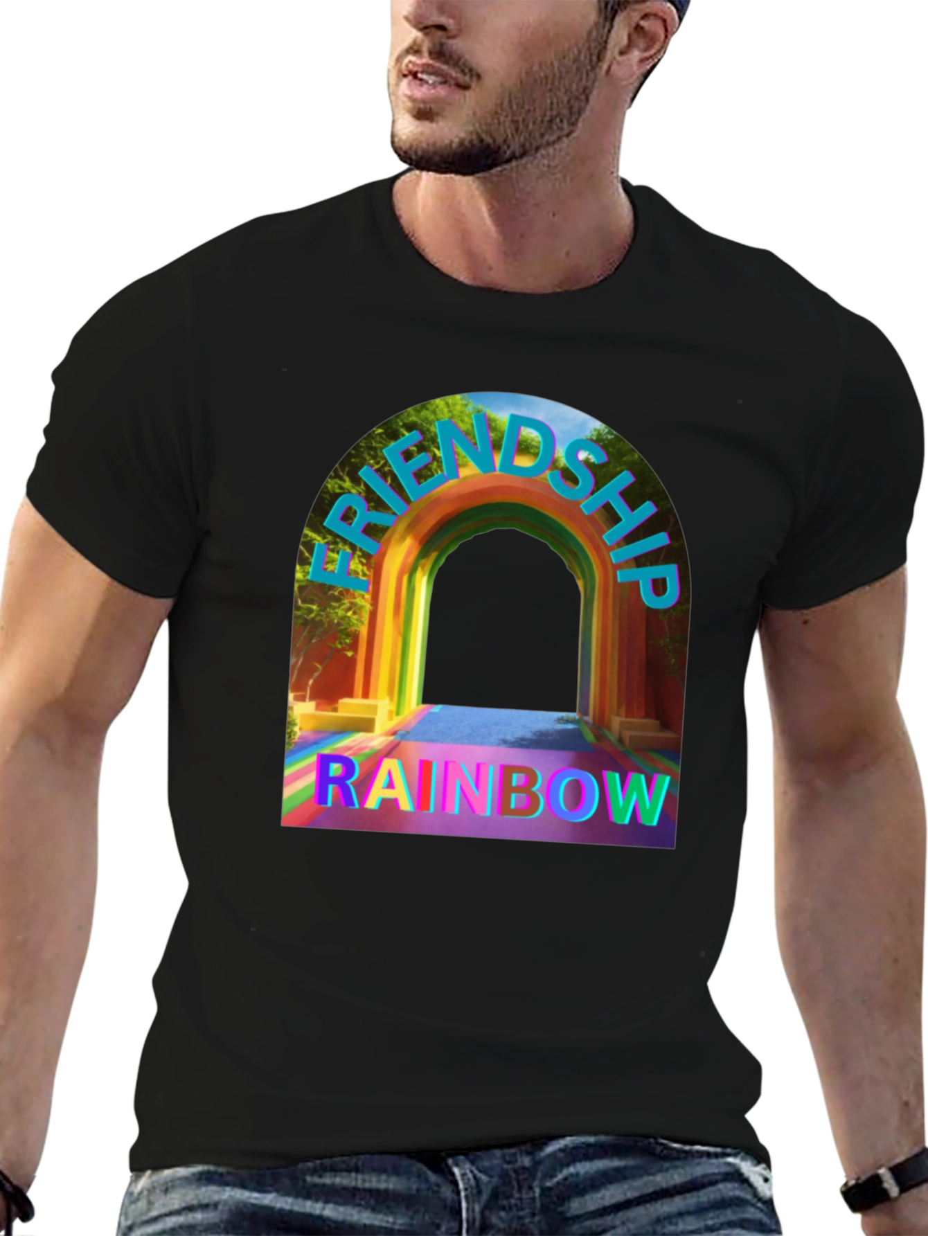 Friendship Rainbow Graphic Tee